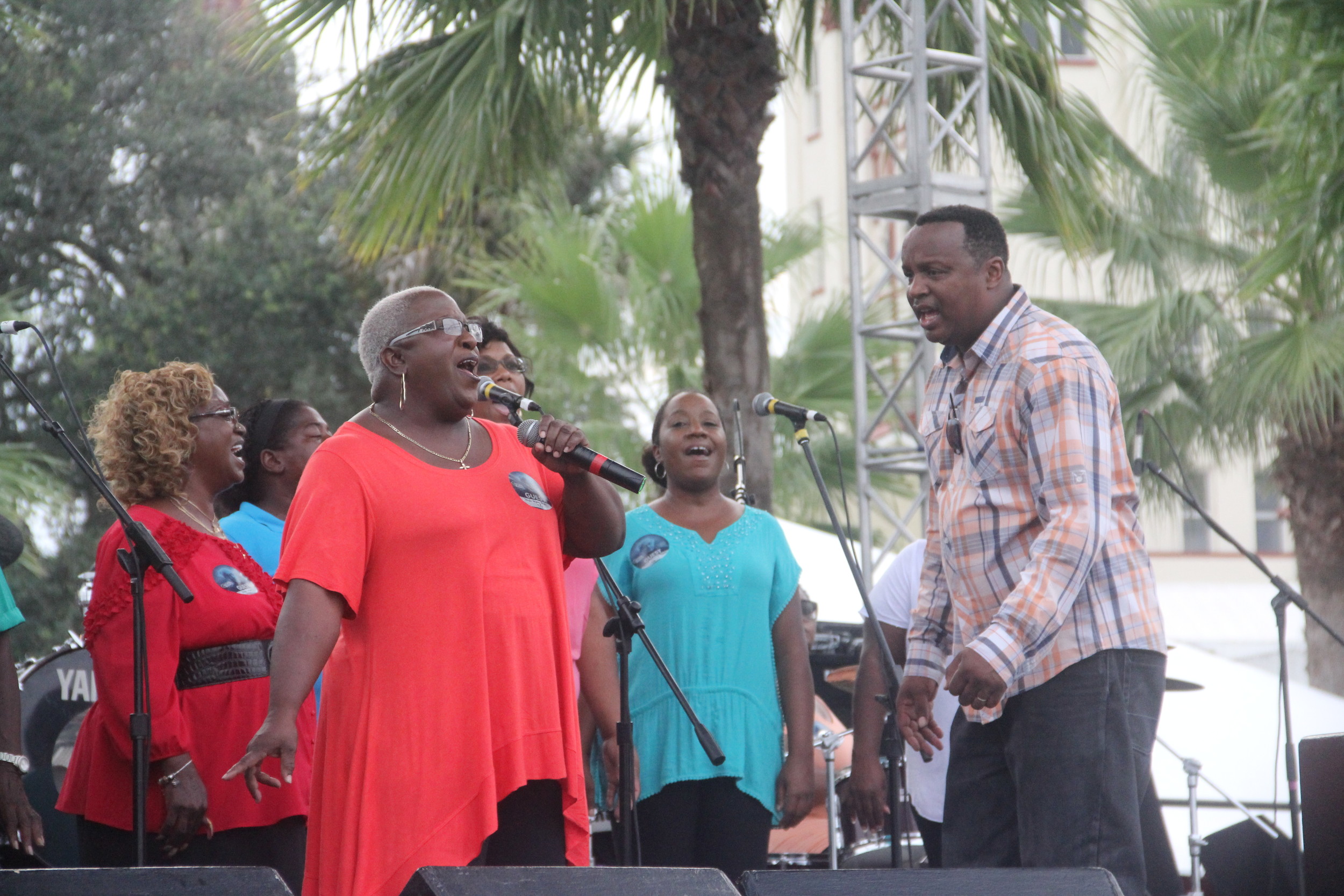 Entertainment on the main stage was kicked off by St. Augustine’s own People Helping People Gospel Choir.