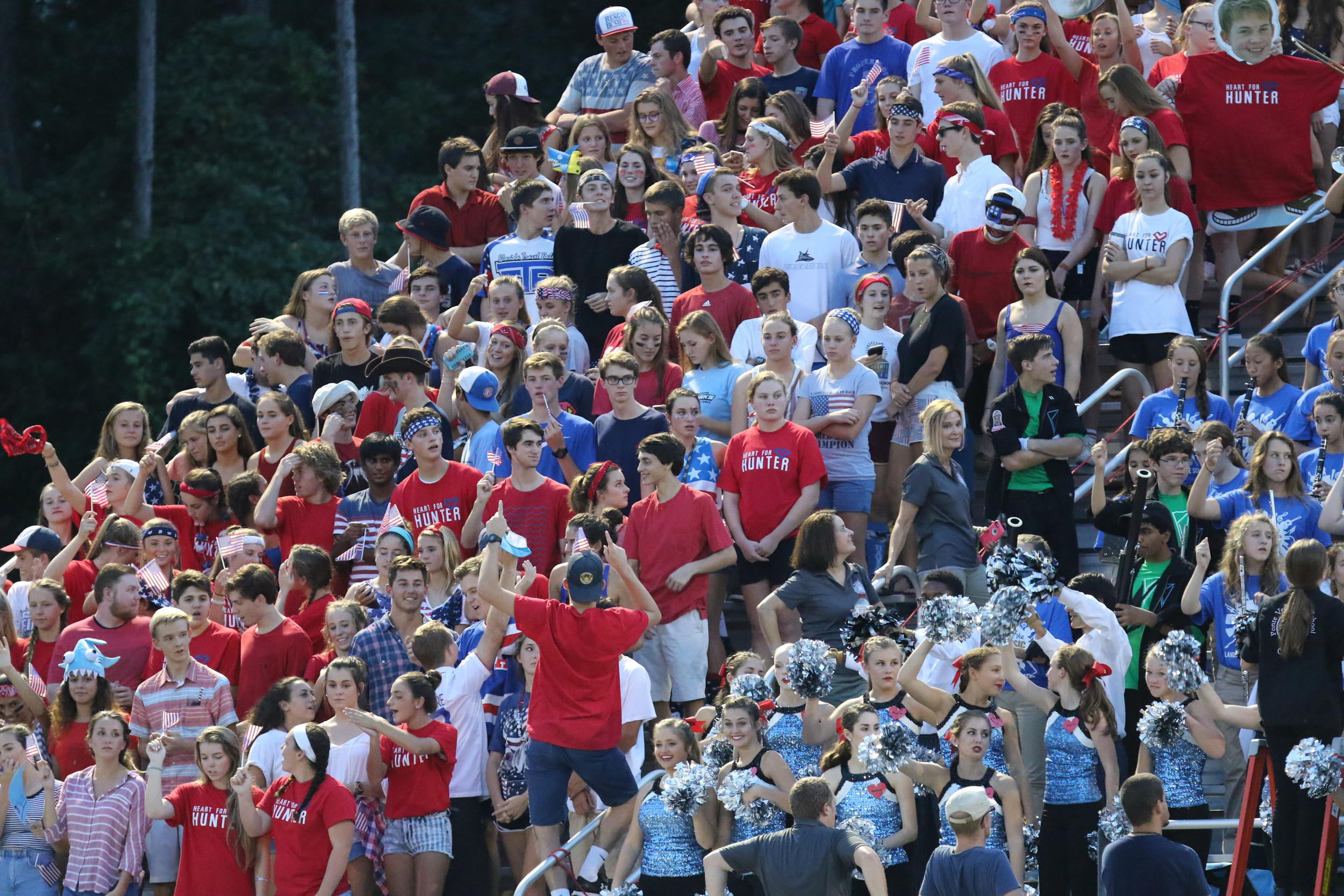 Ponte Vedra High School Students are seen united in the stands at a recent home football game against Bishop Kenney High School.