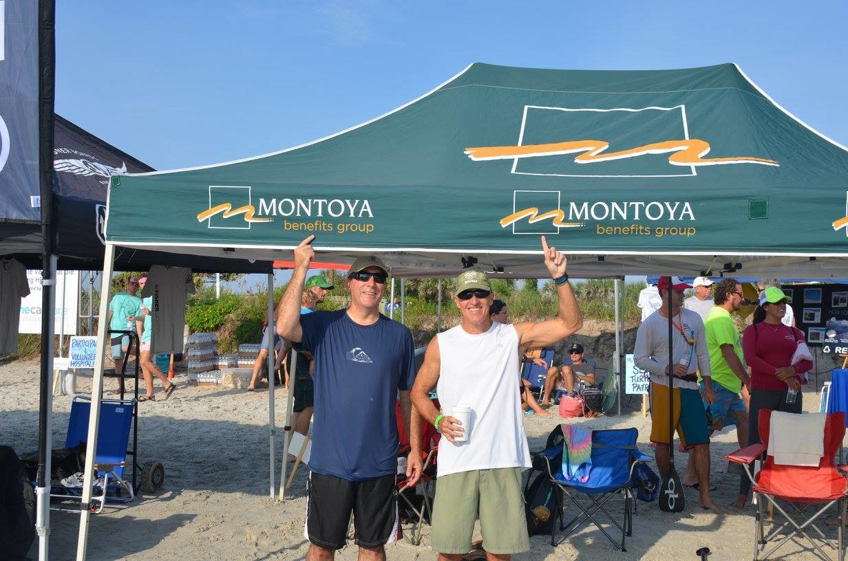 Jack Parker & Tim Russi at the Montoya & Associates tent on the morning of the event.