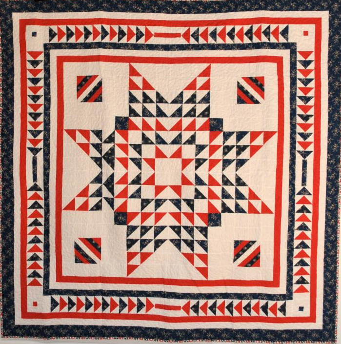 “Stars and Stripes,” one of the 17 quilts on display at the Cultural Center at Ponte Vedra Beach’s “Quilts for a Cause” exhibition.