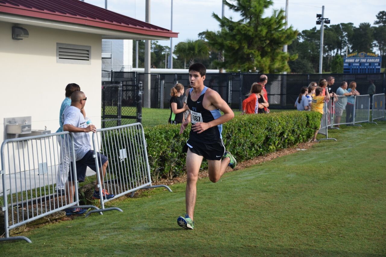 Junior Perry Bechtle led the varsity team with a sixth place finish at the meet in Daytona, Fla.
