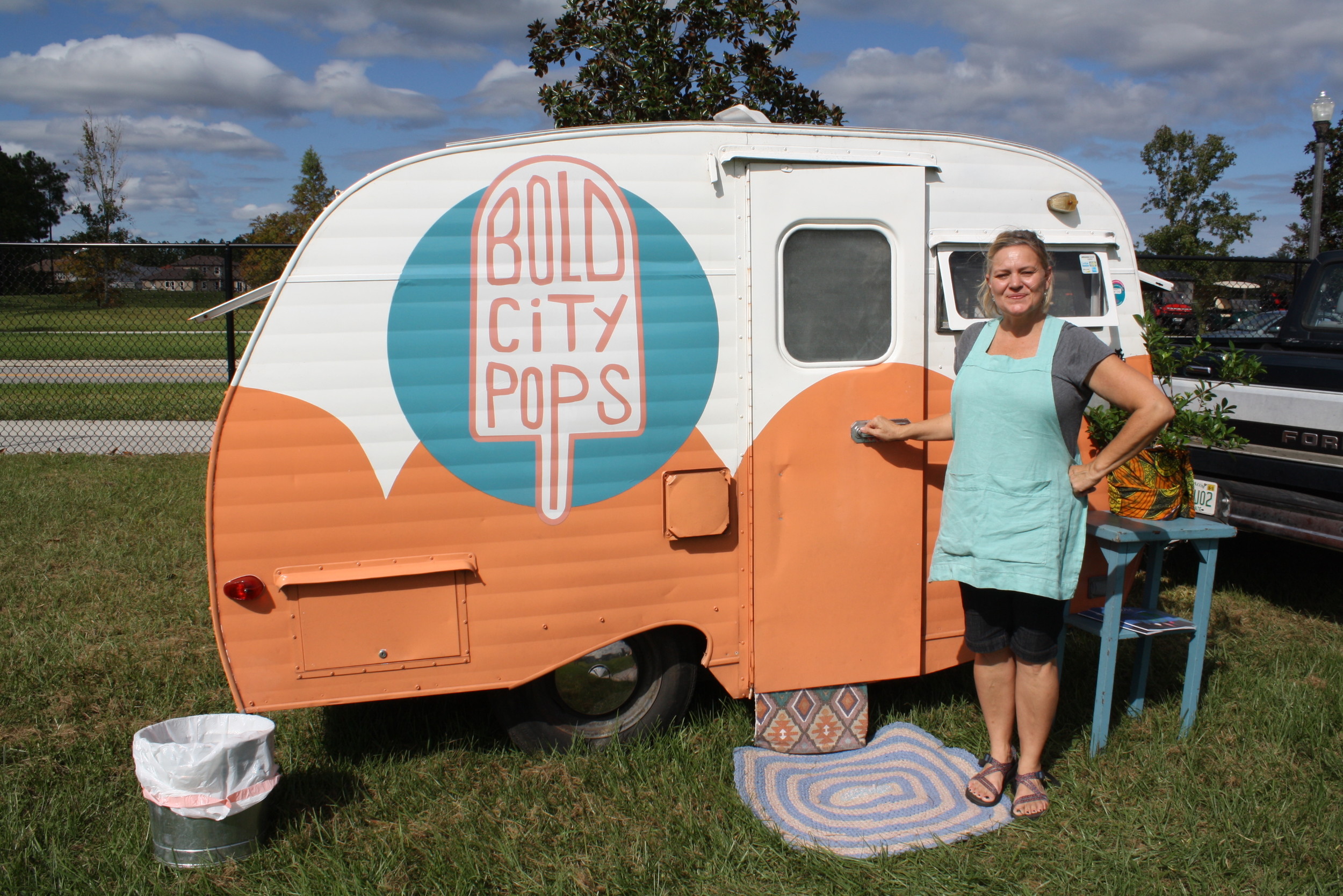 Rhonda Ryan of Bold City Pops was on hand as part of the food truck offerings at this year's festival. The vintage trailer was stocked with handmade popsicles.