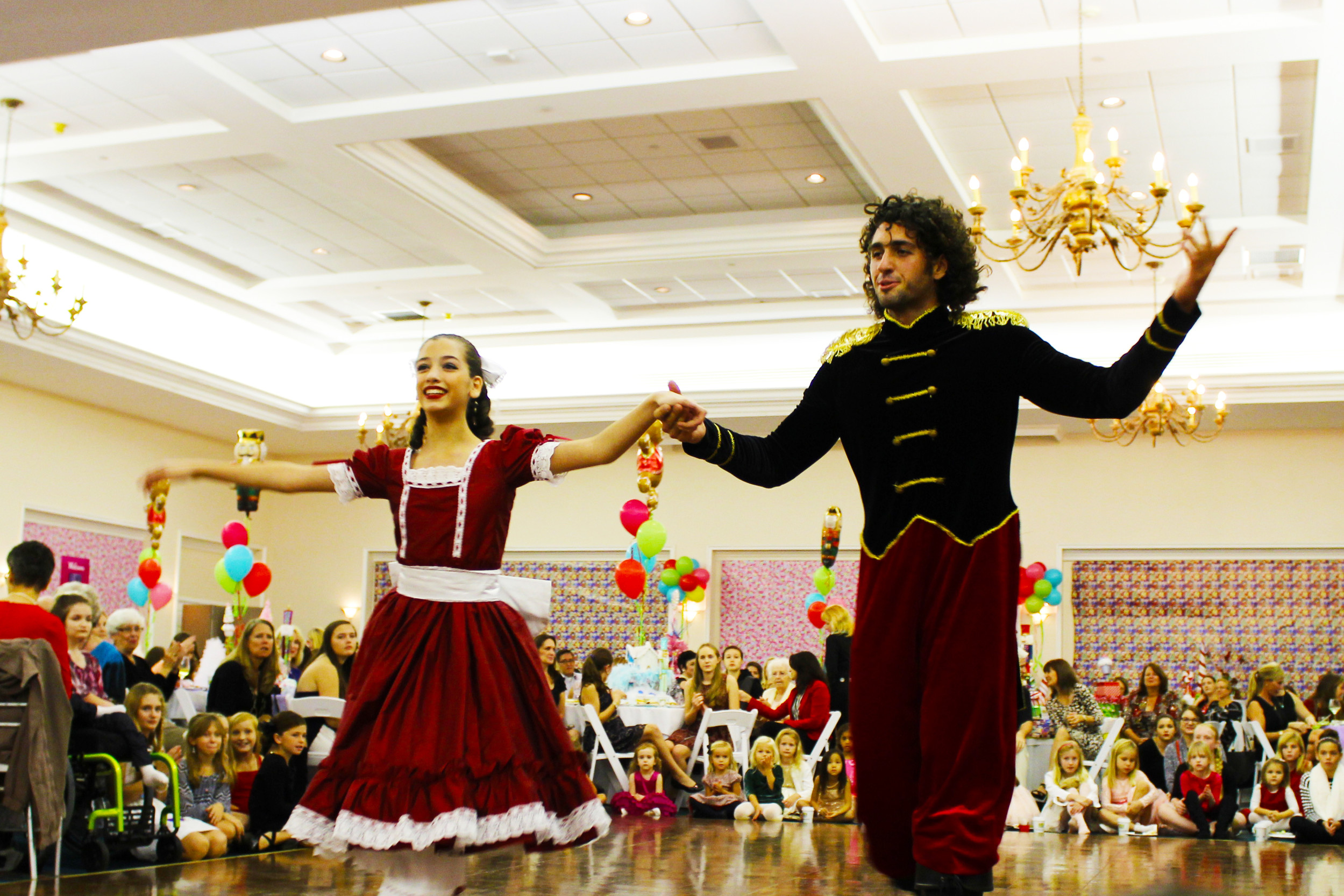 The Nutcracker Tea also serves to introduce the two dancers who will portray Clara and the Prince on stage this year.