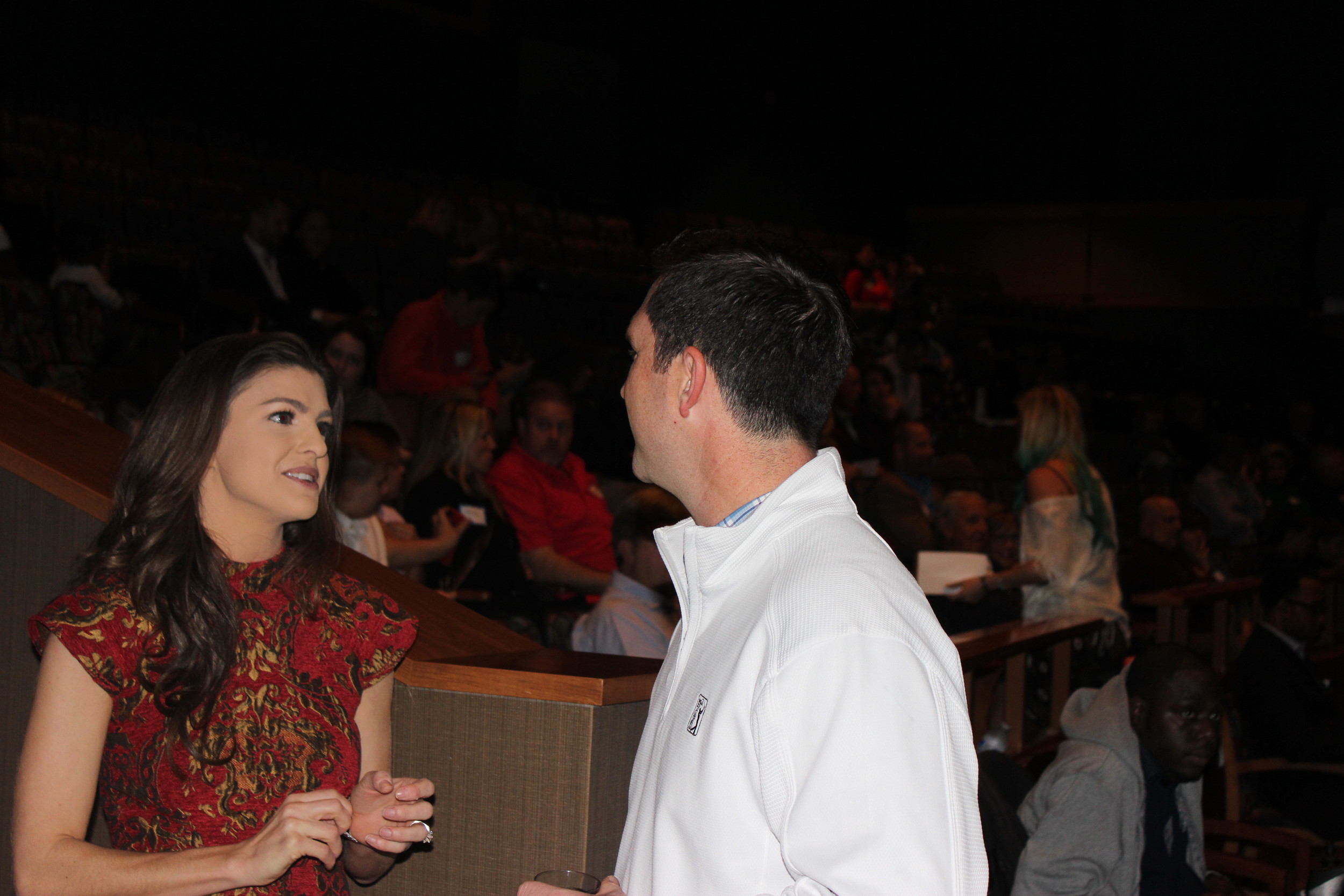 Casey DeSantis, host of First Coast Living and Executive Producer of the documentary, spoke at the reception and private screening on Jan. 15.