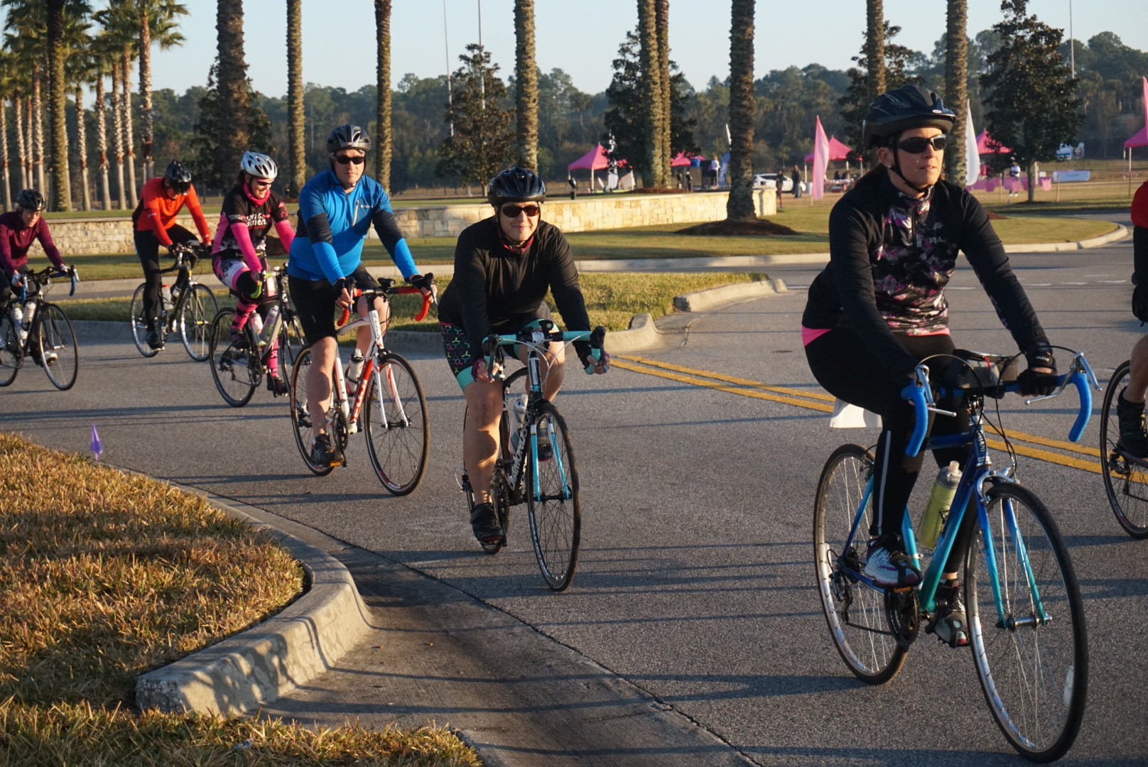 Bikers for Susan G. Komen’s inaugural Ride for the Cure take off in waves for rides ranging between 10 and 64 miles.