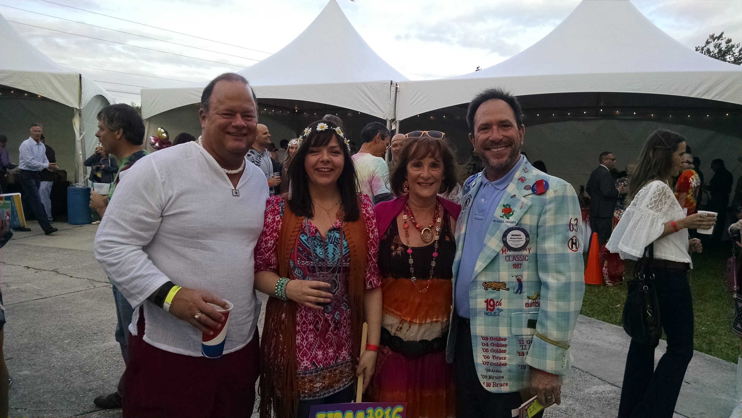 Jacksonville Beach Mayor Charlie Latham and wife Kathryn with husband and wife Rebecca Bruce and Michael Bruce, Mineral City Celebration event chair.