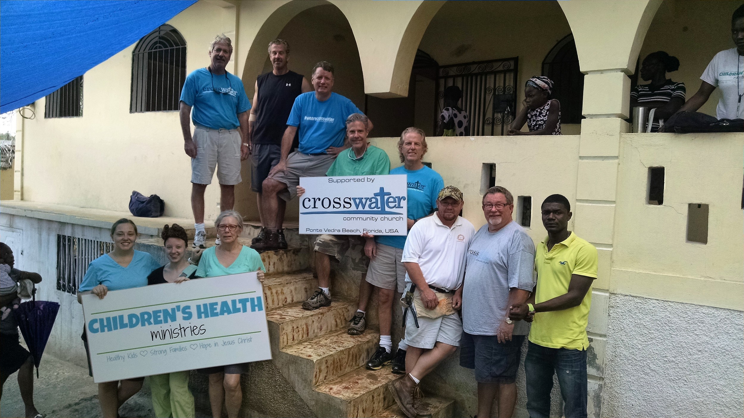 Crosswater team members included Senior Pastor Jack Millwood, Adult Pastor George Powers, Dr. Scott Covington, Dr. Ken Hagan, David Hiden, Mike Lore and Blake Deal.