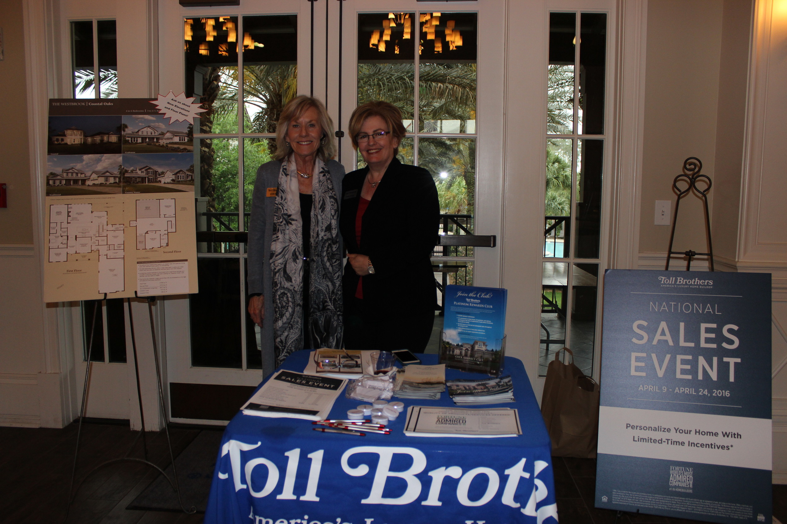 Linda Moore and Susan Krause of Toll Brothers