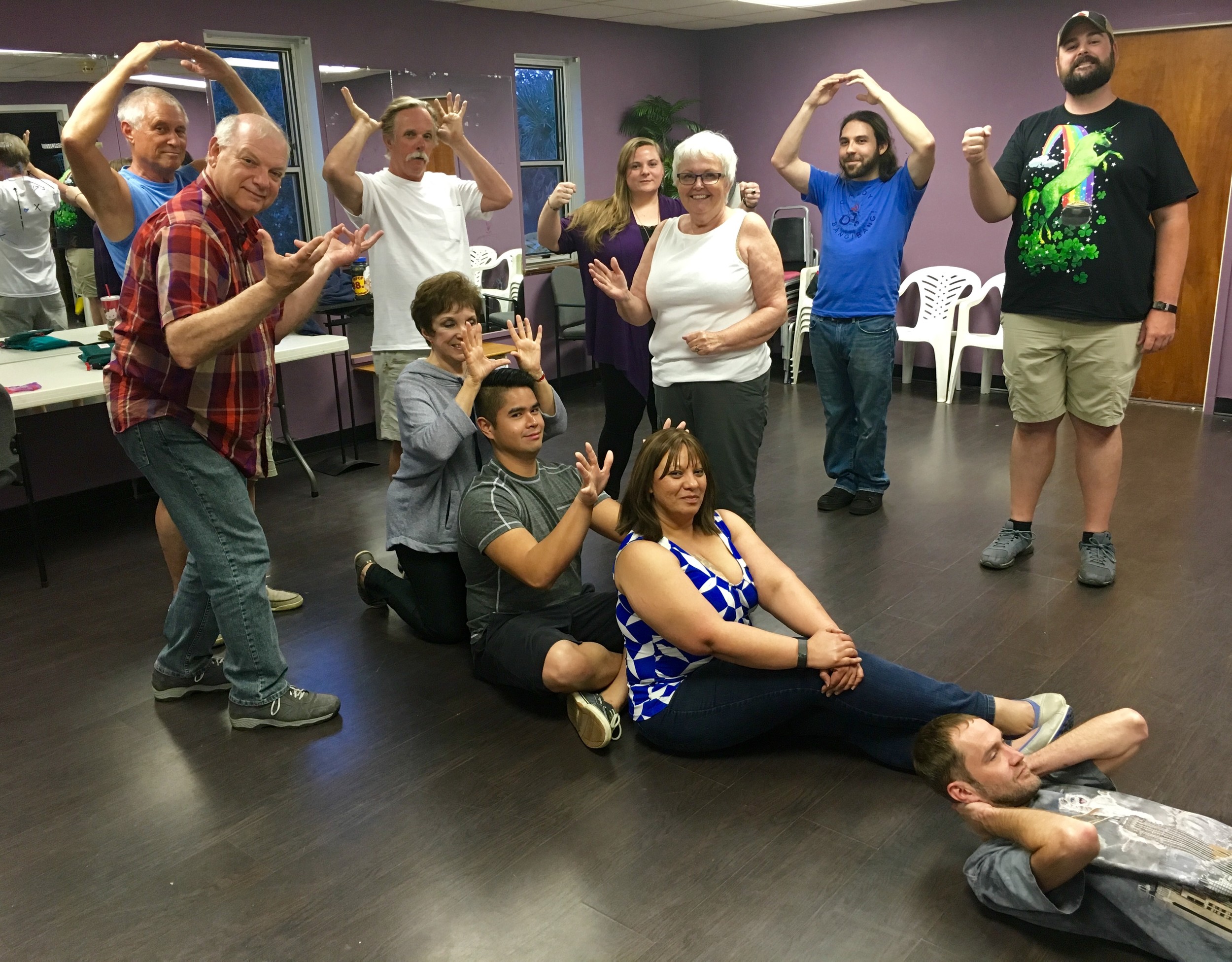 Angelilli’s adult improv acting students