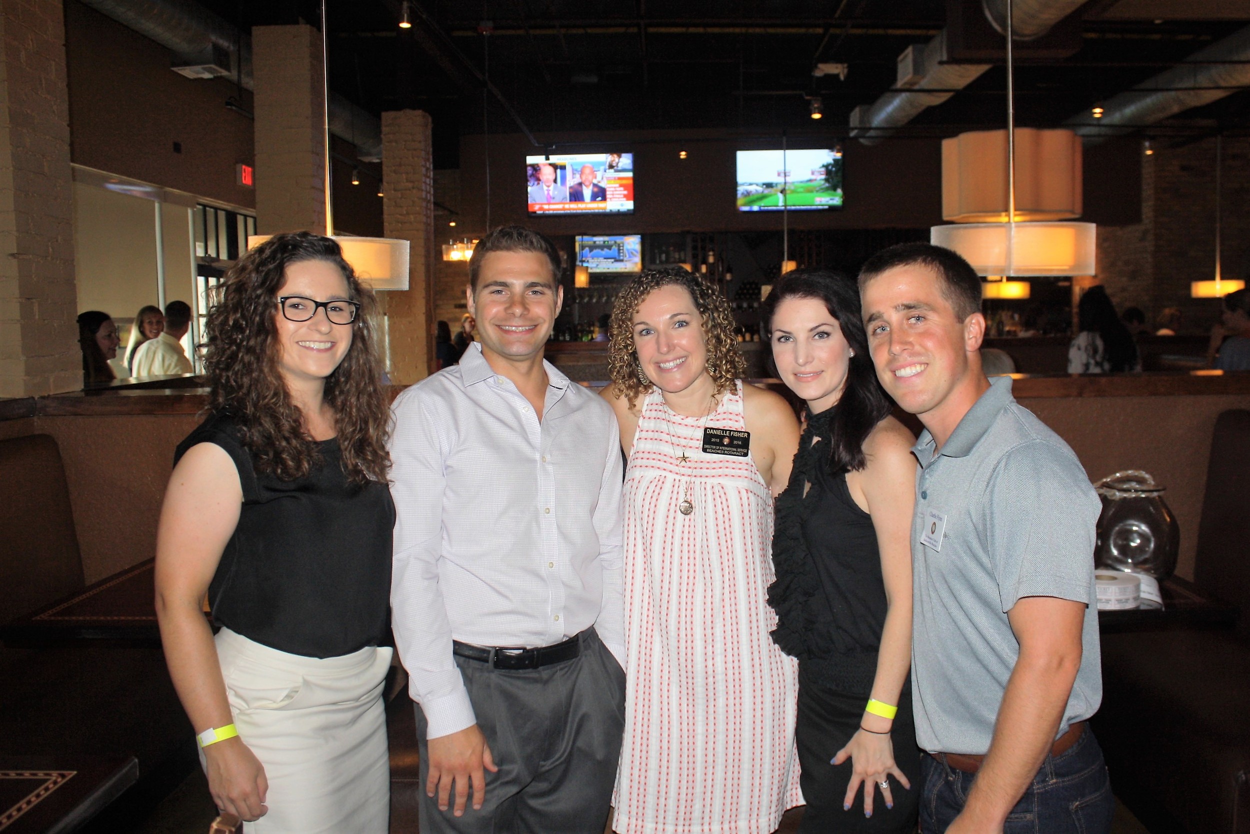 Beaches Rotaract wine tasting committee members included Magda Cichon, Anthony Sifakis, Danielle Fisher, Rachael Daven and Charlie Flynn.