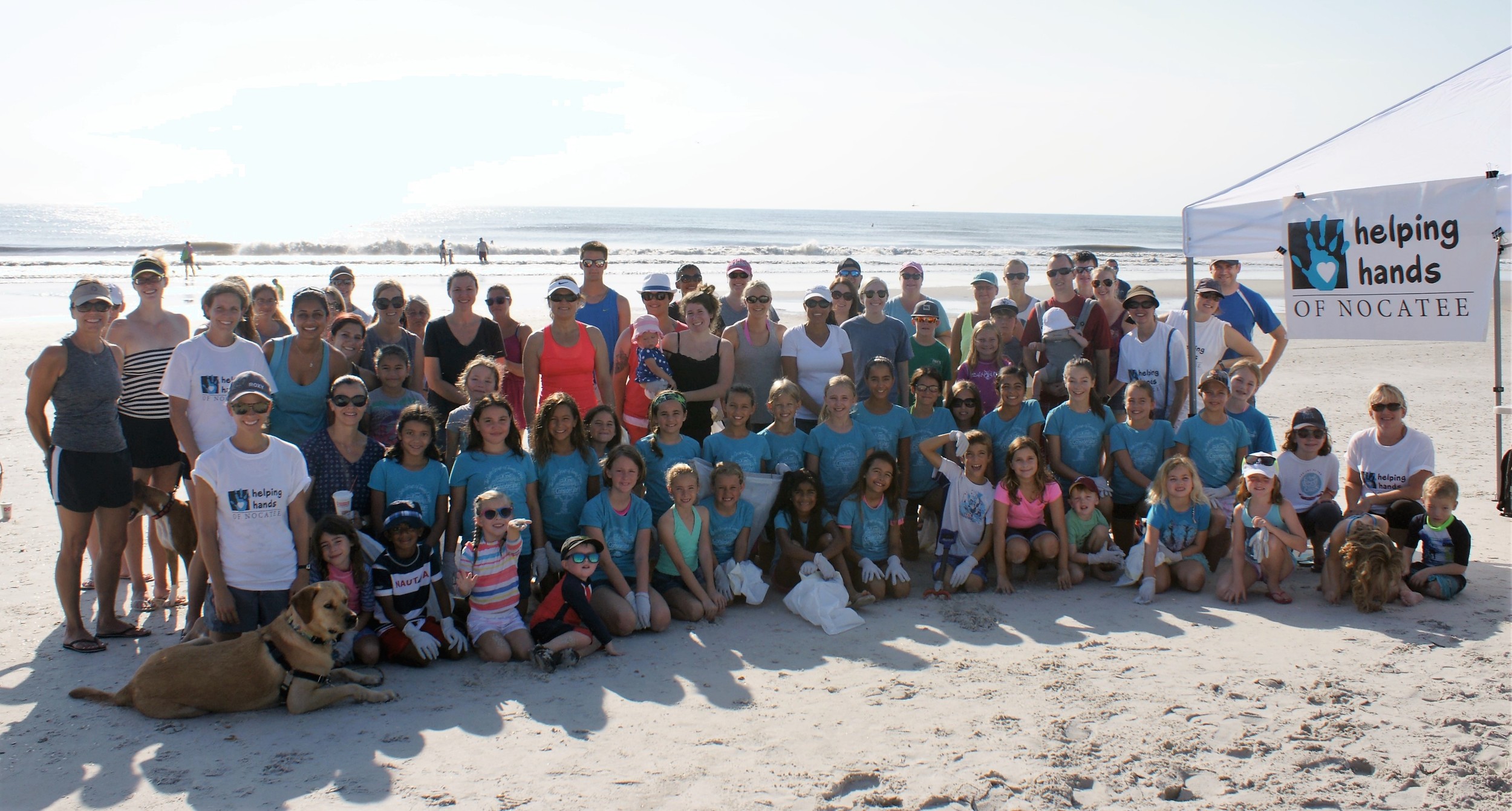 Helping Hands of Nocatee recently conducted a beach clean-up at Mickler’s Landing.