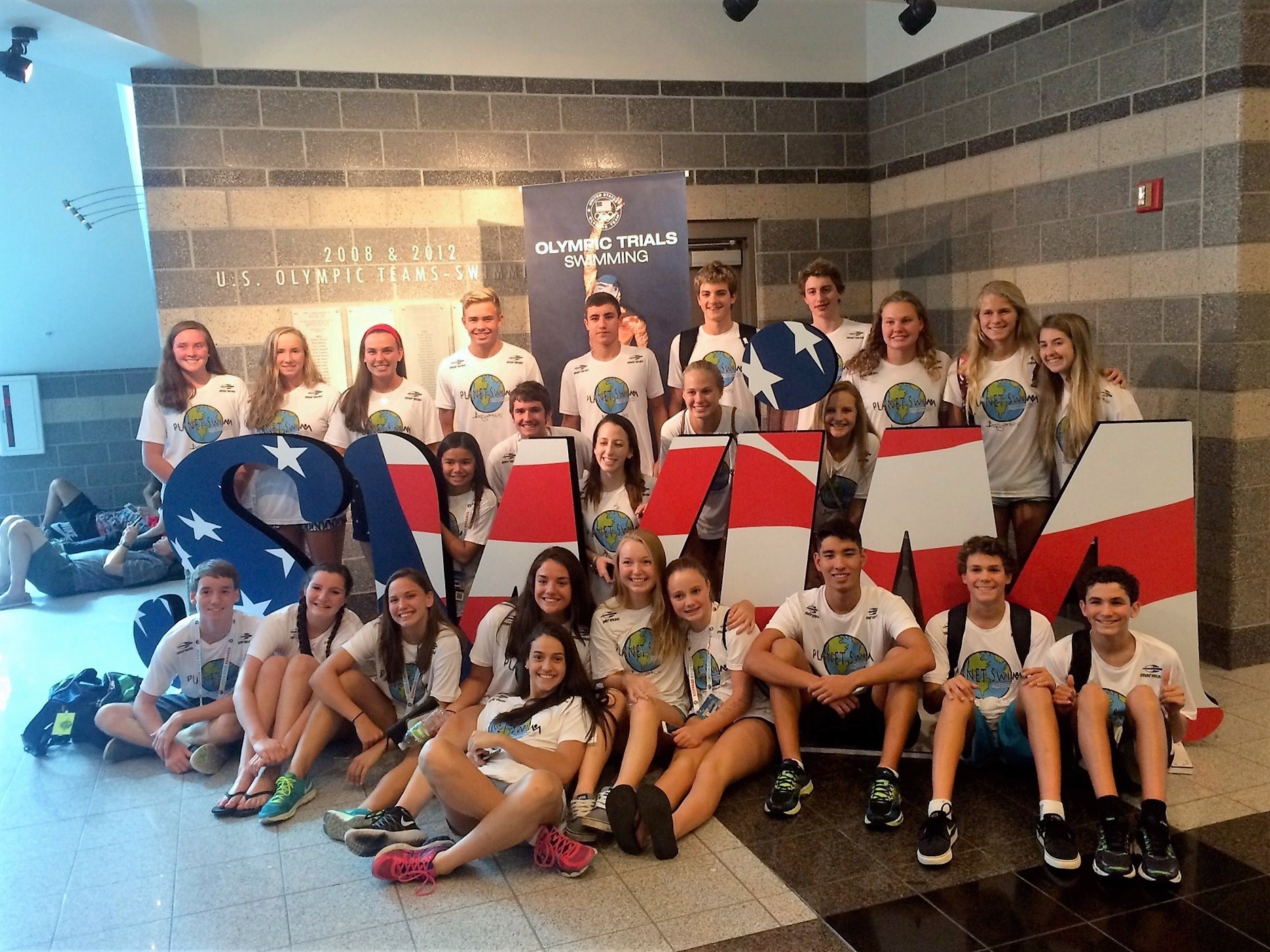 Members of Planet Swim Aquatics’ Elite Swim Team attend camp in Omaha, Nebraska during the USA Olympic Swim Trials.