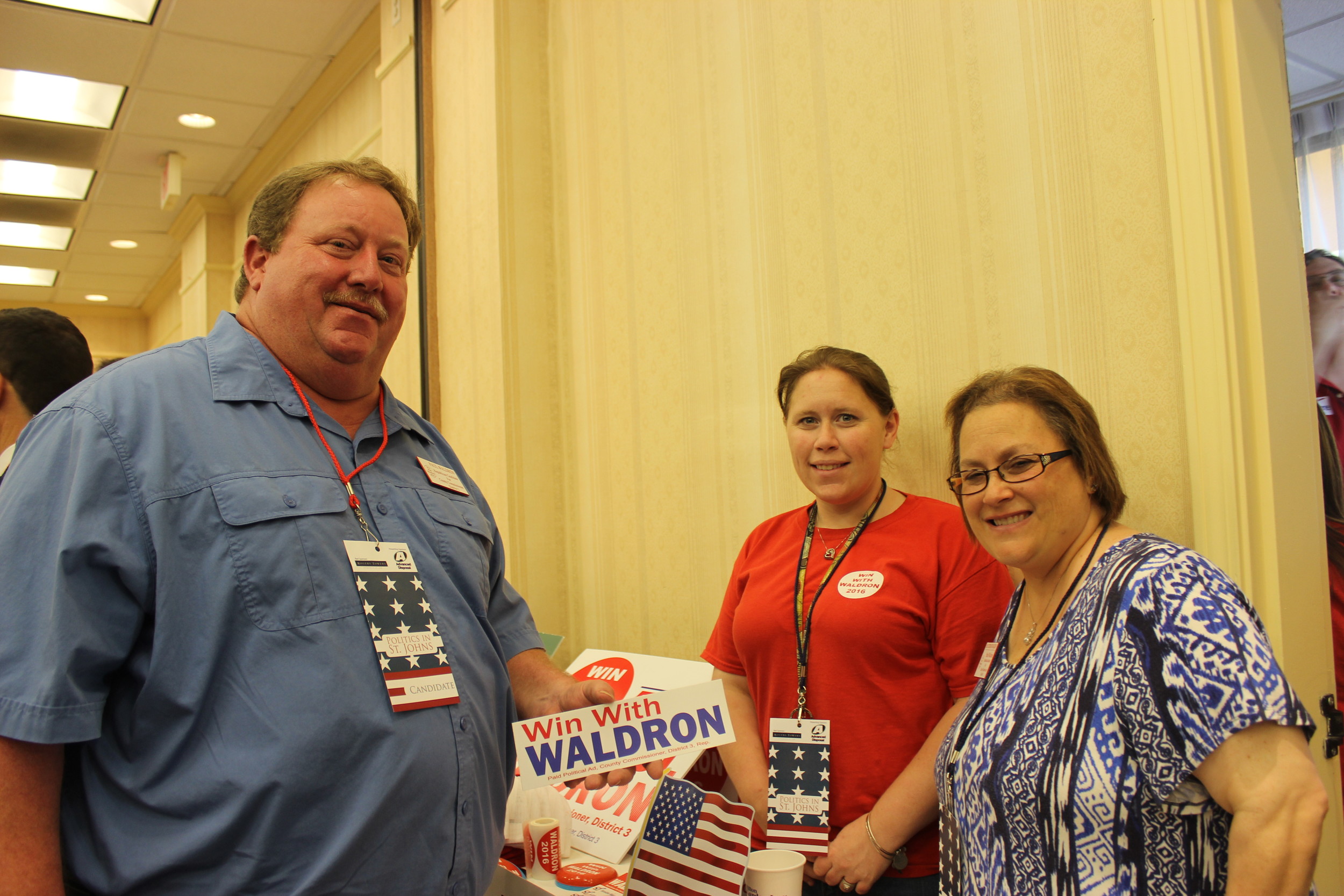 County Commission Candidate (District 3) Paul Waldron, Ashley Zapata and Stephanie Waldron
