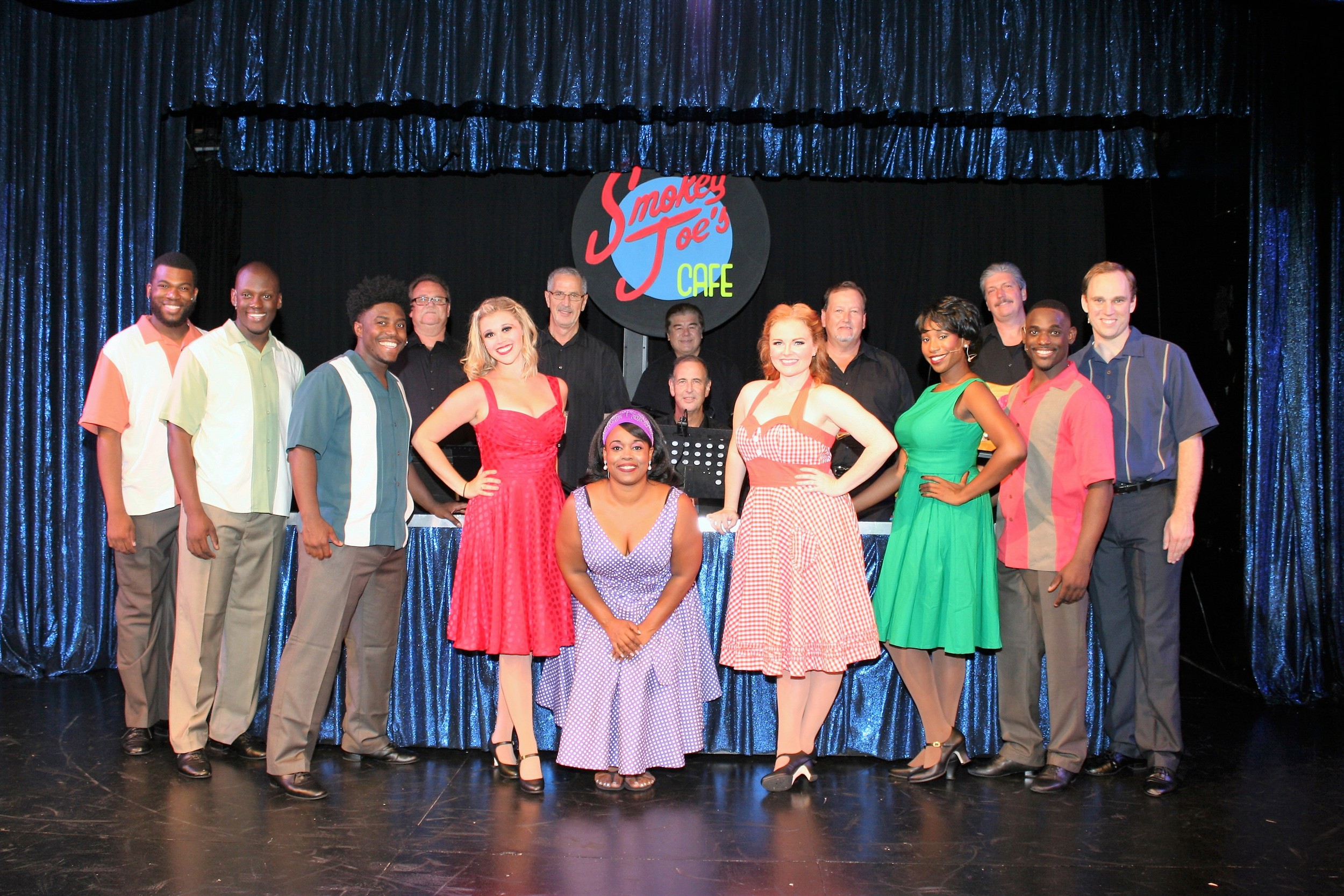 The cast of Smokey Joe’s Café brings to life the popular songs of Leiber and Stoller.