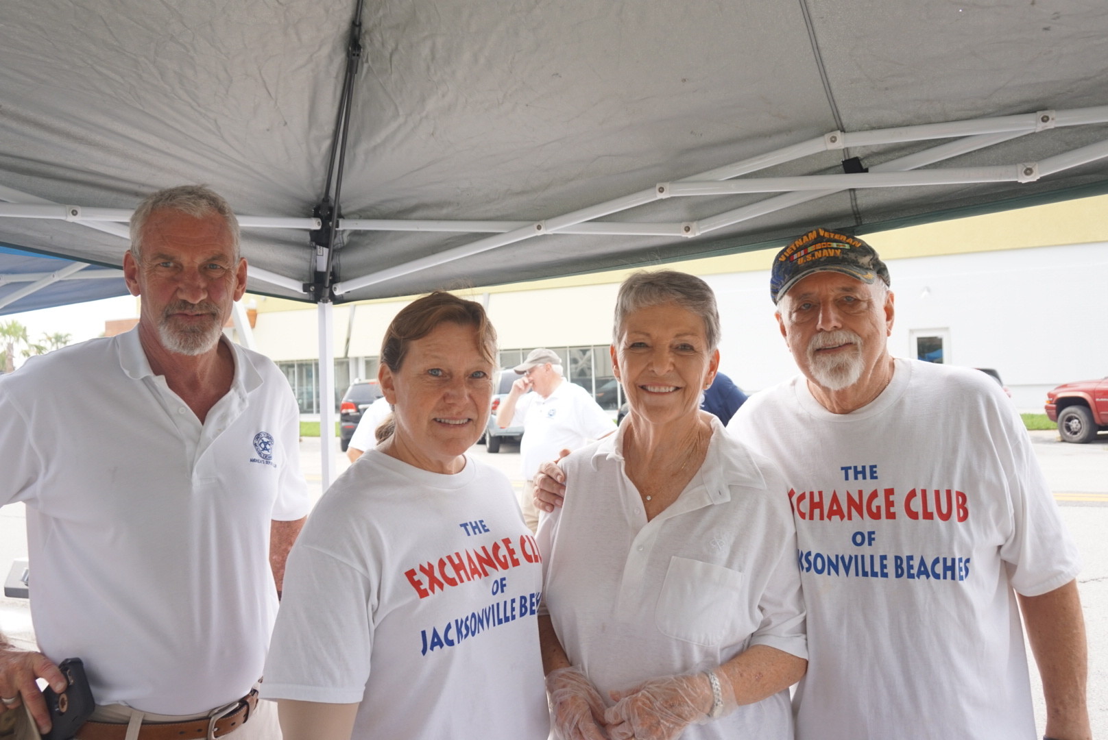 Steve Bouer, Dee Reiter, Sharon and Lyle Reimann of the Exchange Club