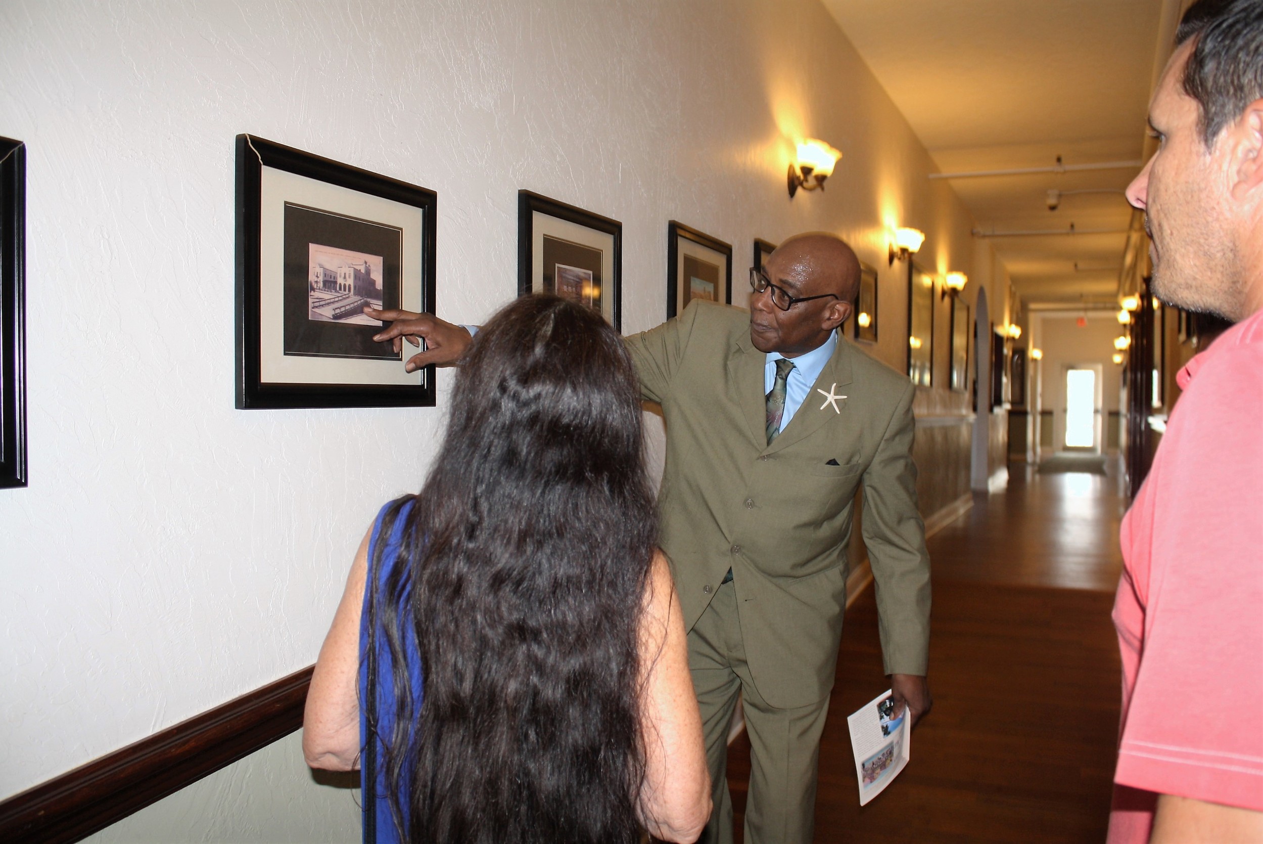 Casa Marina Maitre d' Sterling Joyce leads guests on a tour of the historic hotel