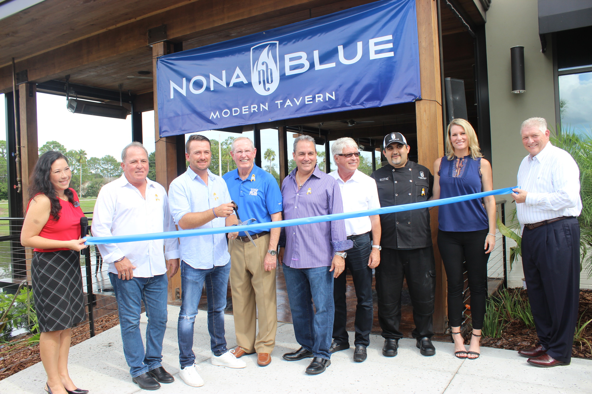The Ponte Vedra Recorder was on hand Sept. 14 for the grand opening of new restaurant Nona Blue in Sawgrass Village. Handling ribbon cutting duties was PGA Tour golfer Graeme McDowell, who owns Nona Blue with partners Joe Davi and Bill Bona.