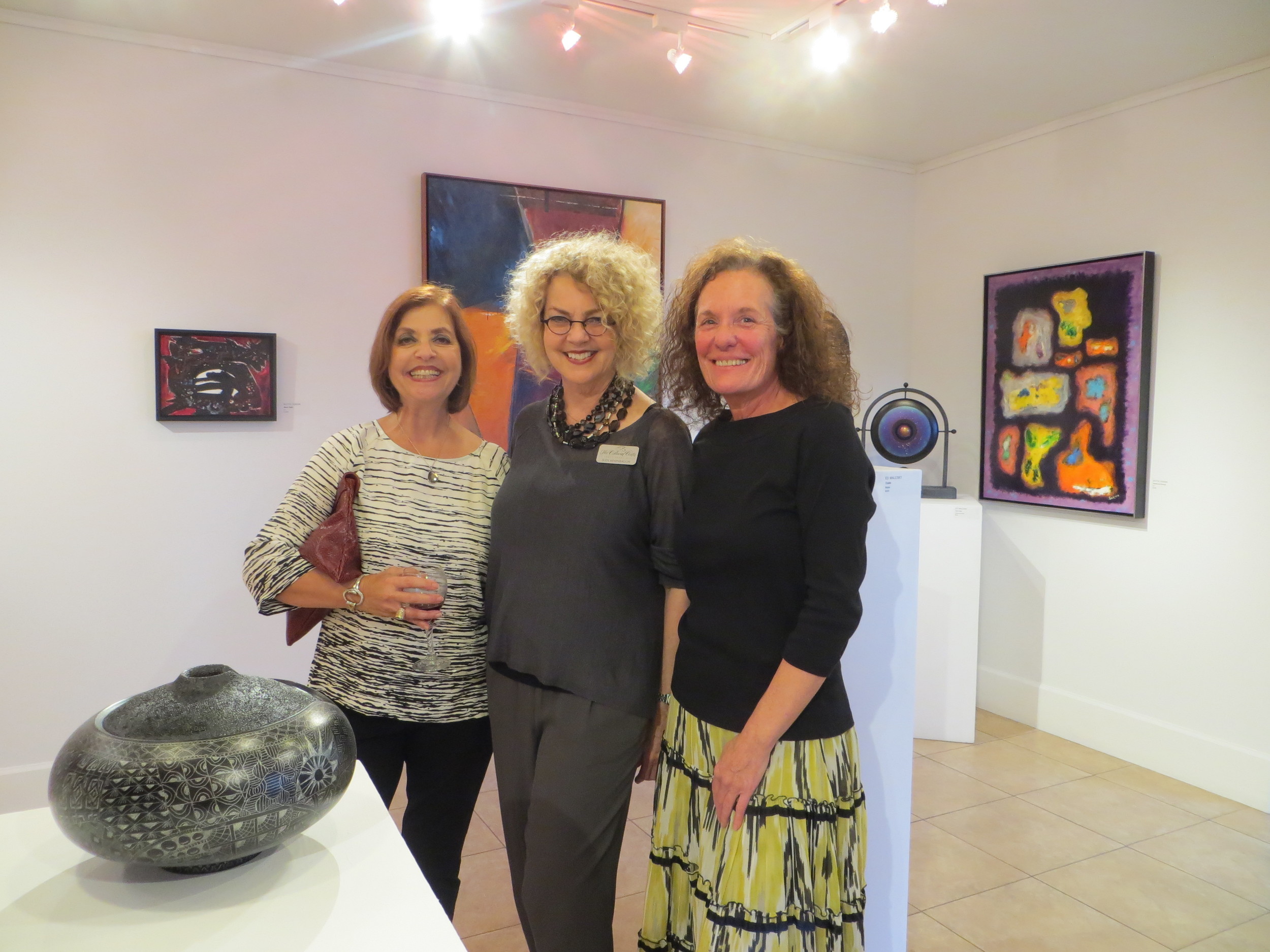 Leslie Kleiman, Judy Hixenbaugh, Cultural Center at Ponte Vedra Beach executive director, and Terry Blady