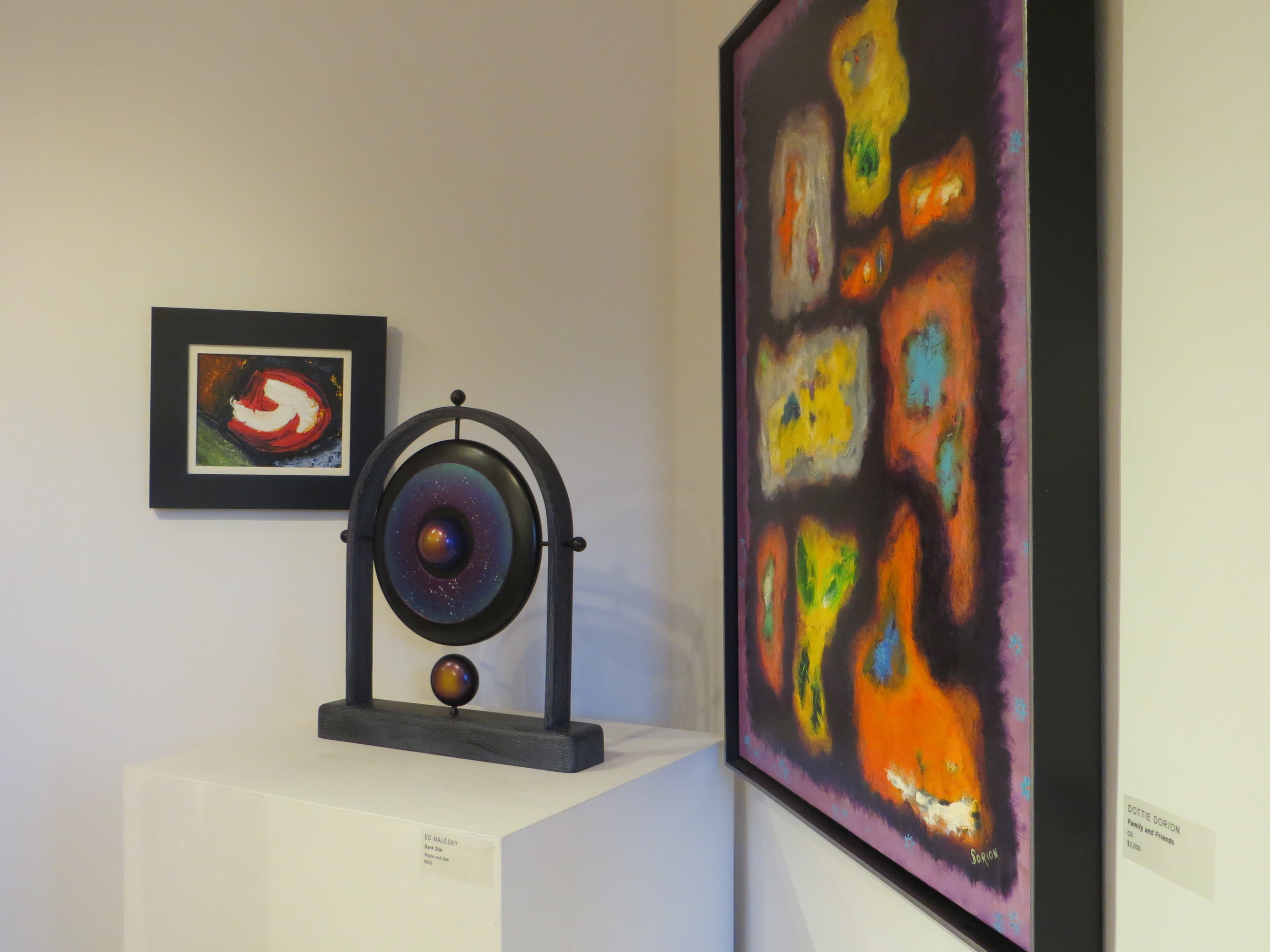 The Cultural Center at Ponte Vedra Beach’s newest exhibition “Splashes of a Colorful Life,” abstract paintings by Dottie Dorion and “Shadows,” turned wood works by Ed Malesky will be on display through Nov. 11.