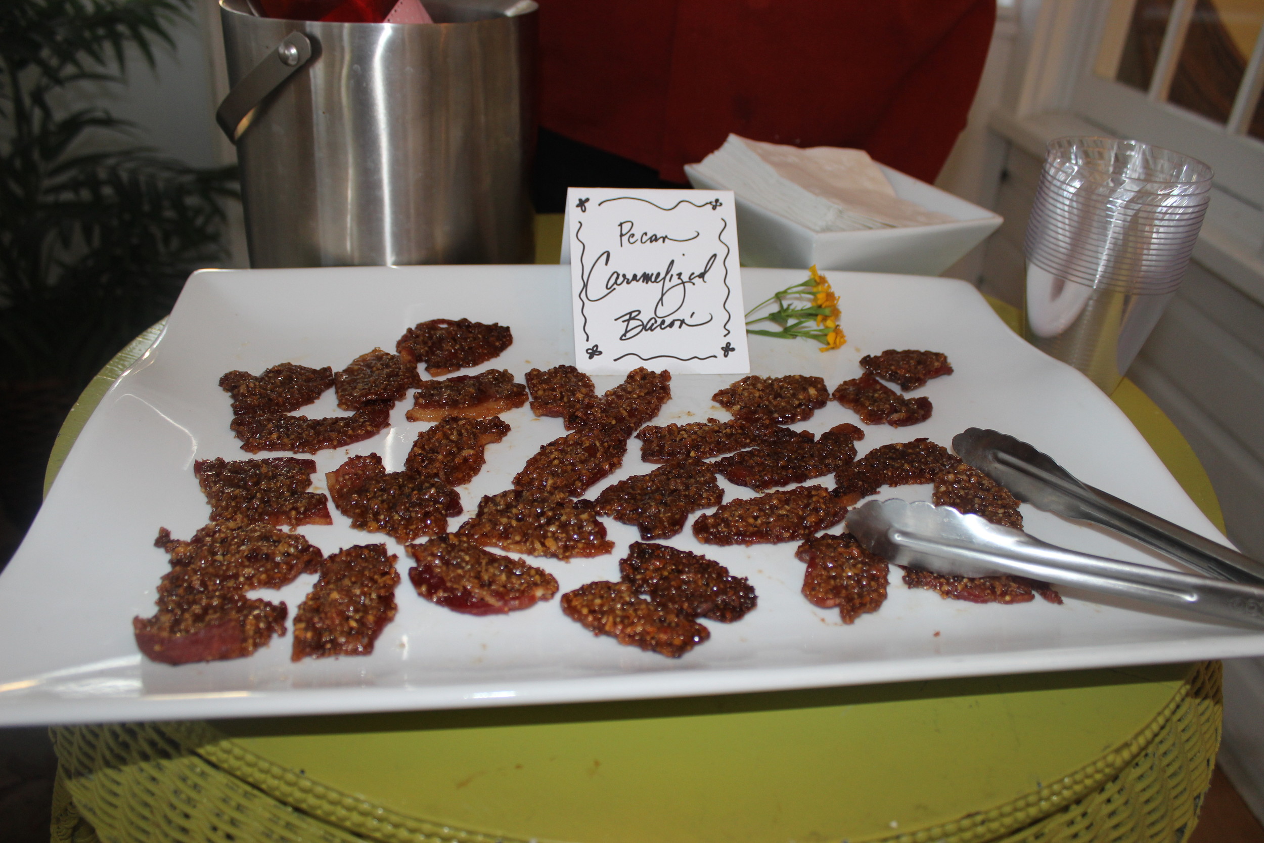 Pecan caramelized bacon at Gregory Paul’s