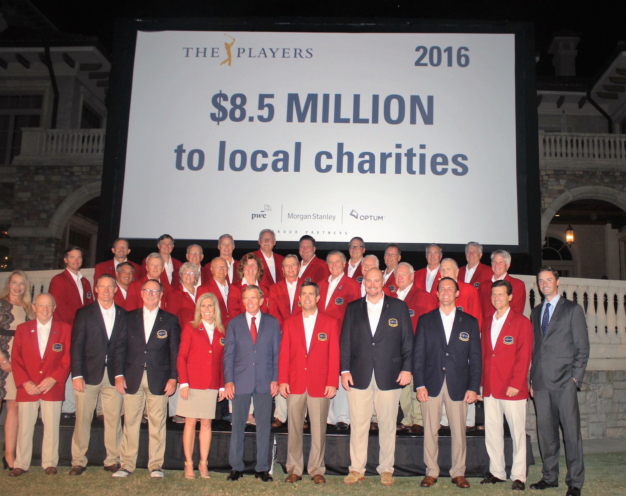 THE PLAYERS Charity Celebration was the setting for the announcement that the 2016 tournament raised $8.5 million for local charities.