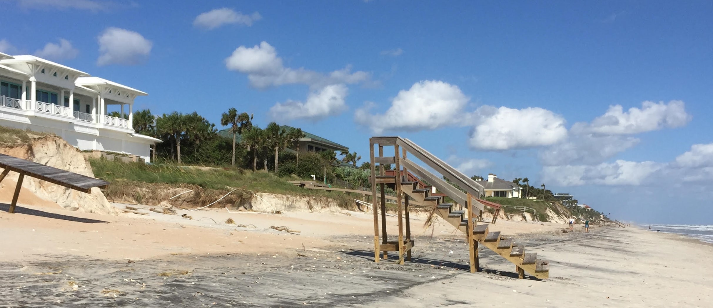 Homeowners along Ponte Vedra Boulevard are still picking up the pieces after Hurricane Matthew damaged their stairways, back porches and most importantly, their dunes, which serve as the first line of defense against impending storms.