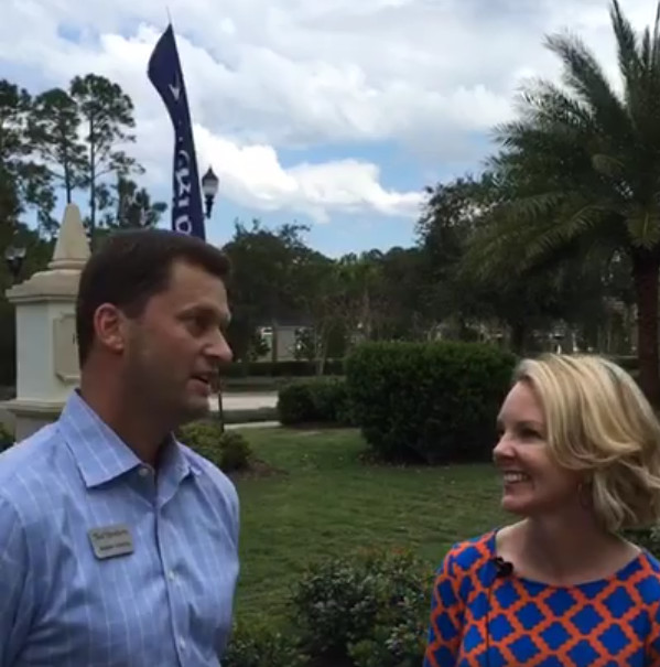 Heather Douglas conducts tours of Nocatee to help prospective homeowners learn about the community’s amenities.