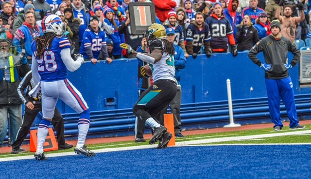 Jacksonville scored a touchdown on their opening drive for the first time in 25 games and went up 7-0 at Buffalo on Chris Ivory’s 2-yard run. The Jaguars (2-9) have lost six in a row.