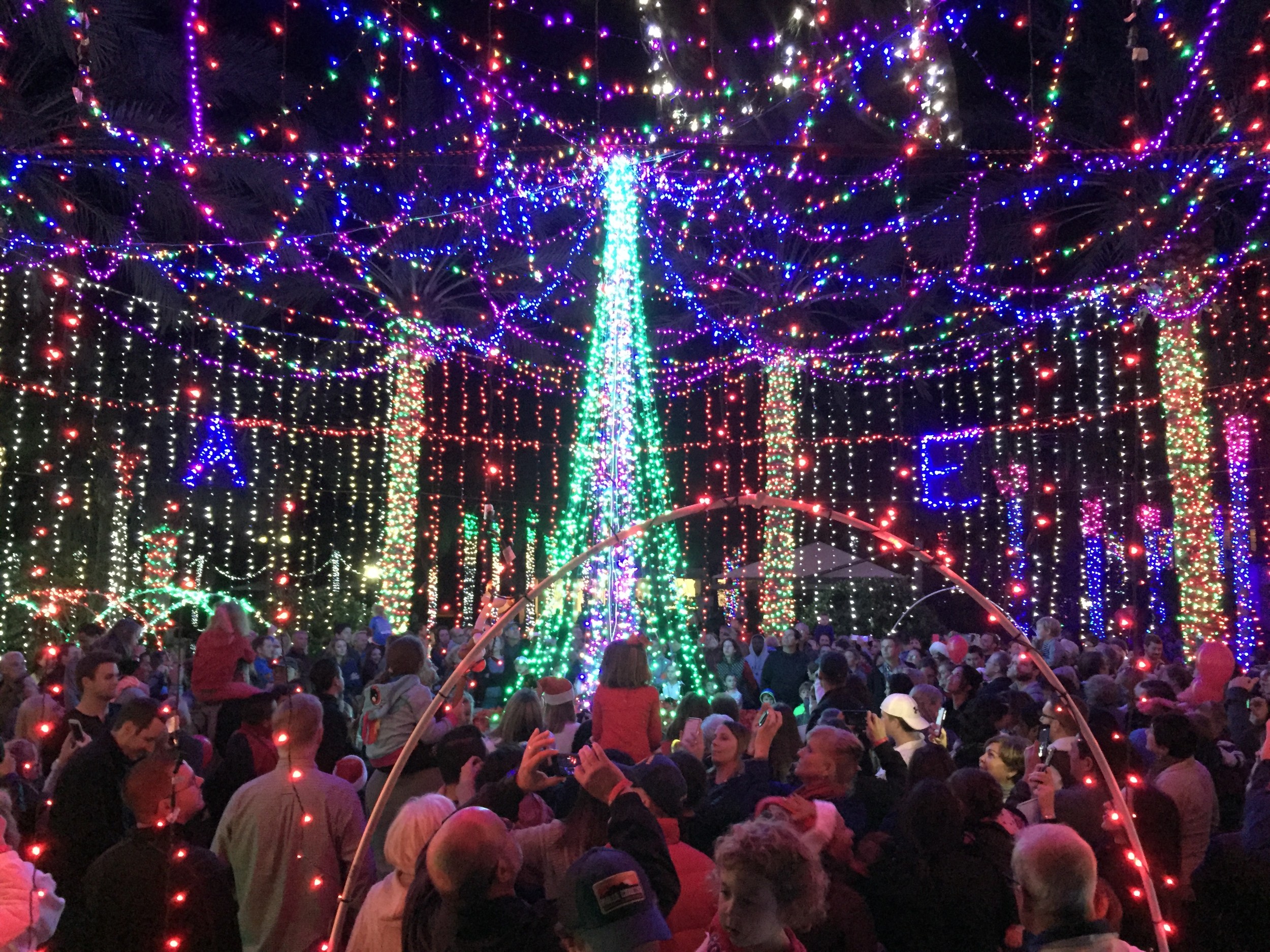 Nocatee residents celebrate the holiday season by taking in the lights at Nocatee-A-Glow.