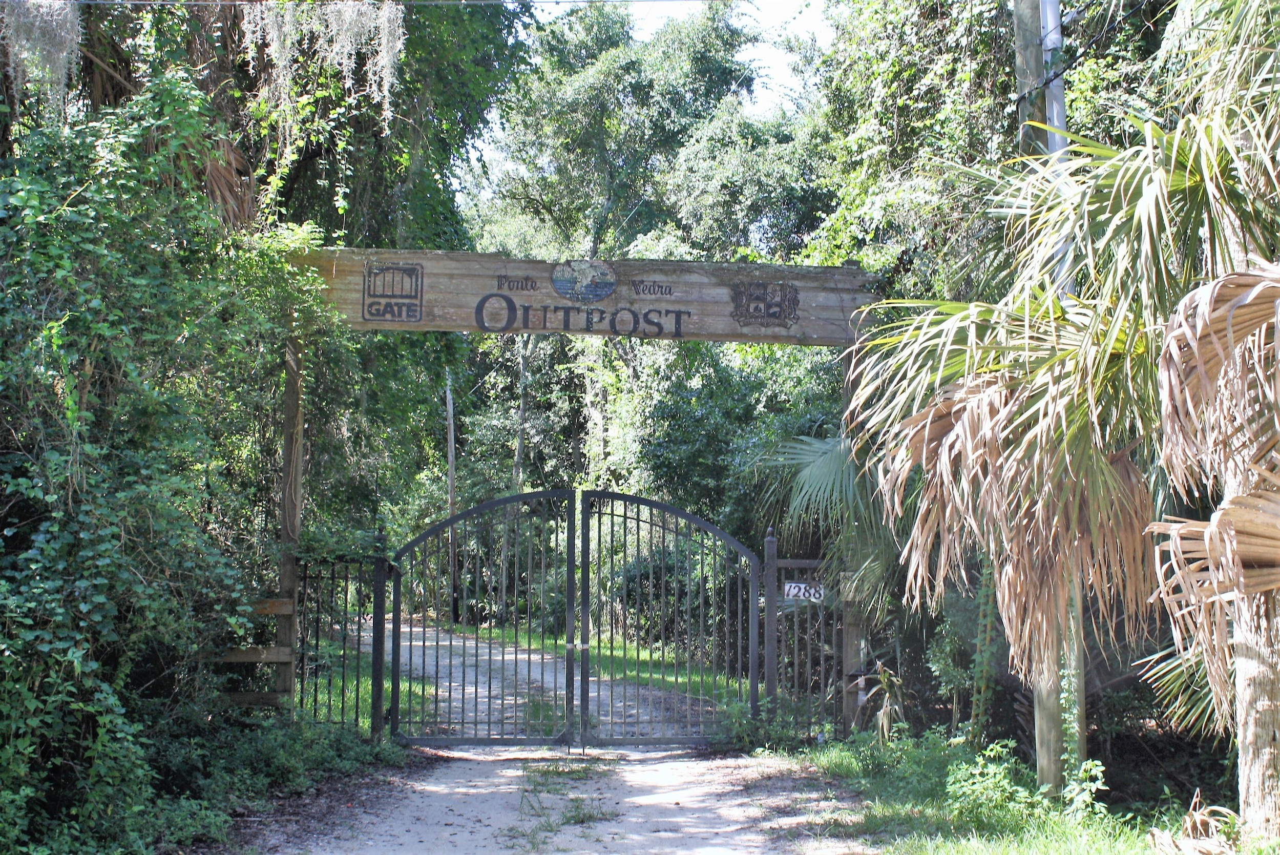 The Outpost is located at the end of Neck Road and adjacent to the GTM Research Reserve.