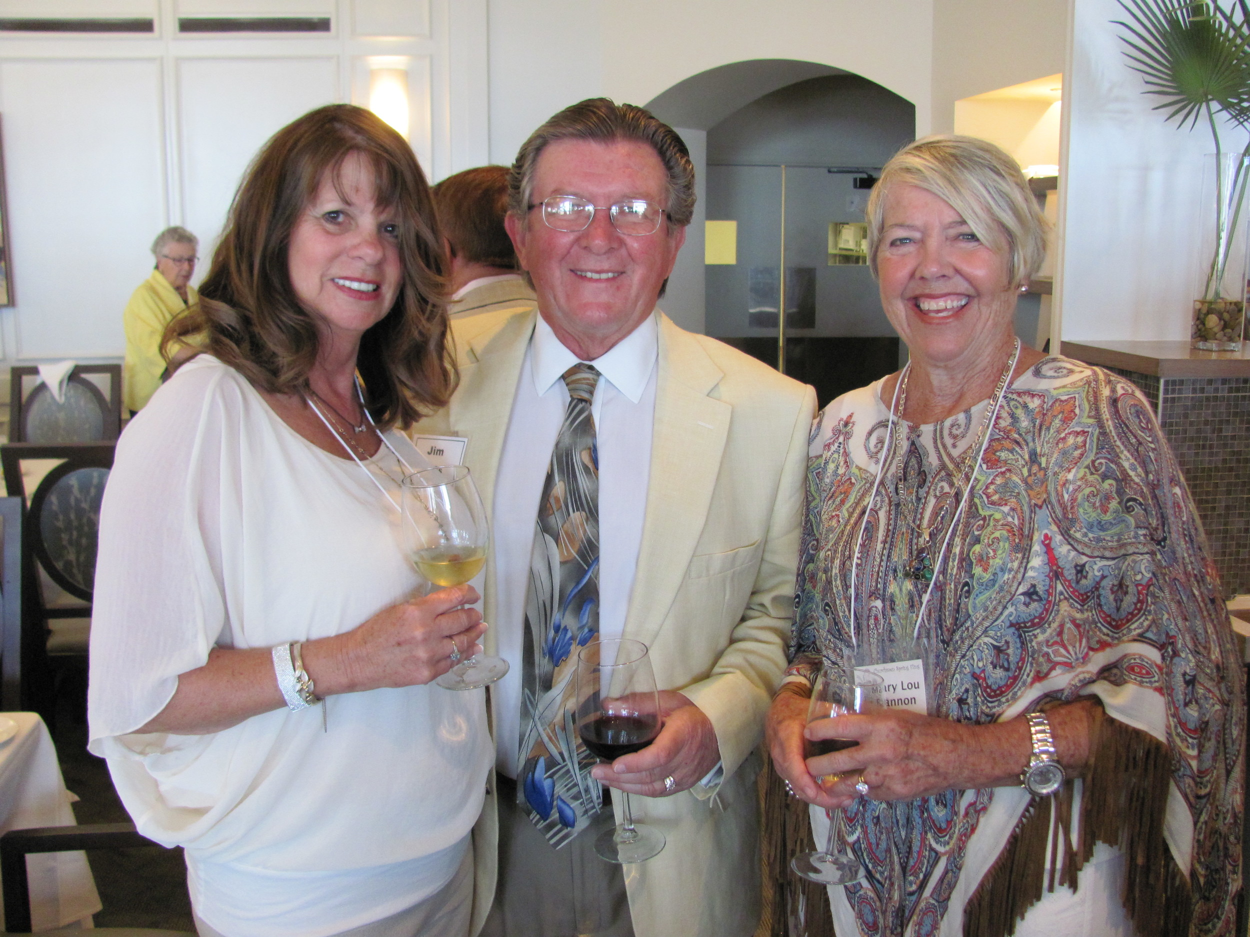 Deborah and Jim Ross and Mary Lou Bannon