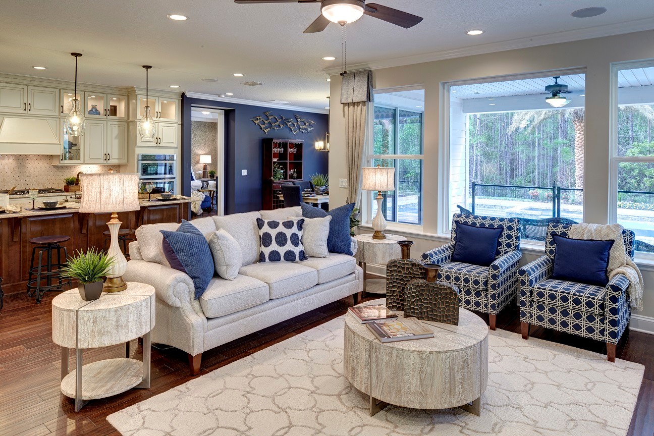 The Beauclair model home has three bedrooms, two baths and 2,130 square feet of living space.