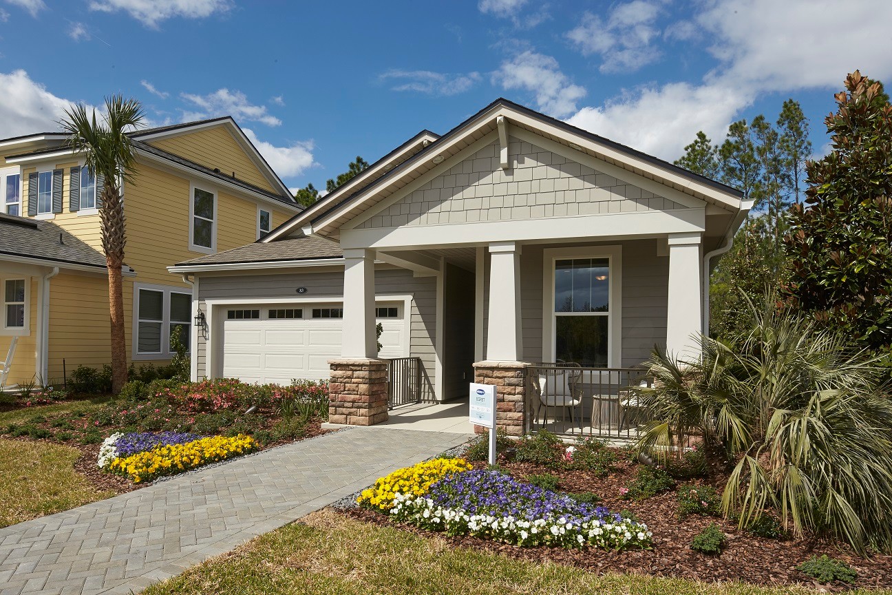 The Egret model home has three bedrooms, two baths and 1,860 square feet of living space.