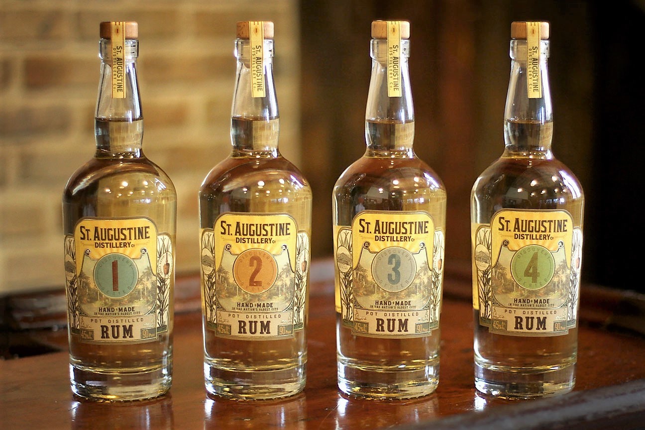 In addition to rum, the St. Augustine Distillery makes whiskey, gin and vodka.