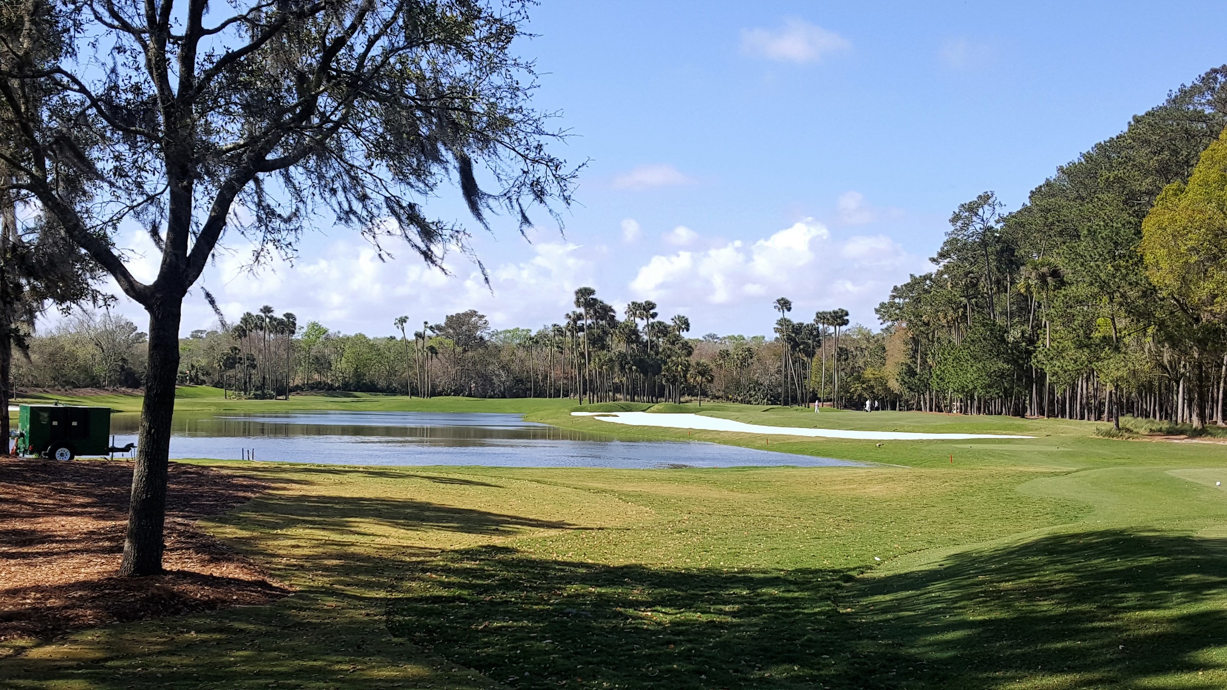 The renovated Stadium Course includes a new lake at the 6th hole