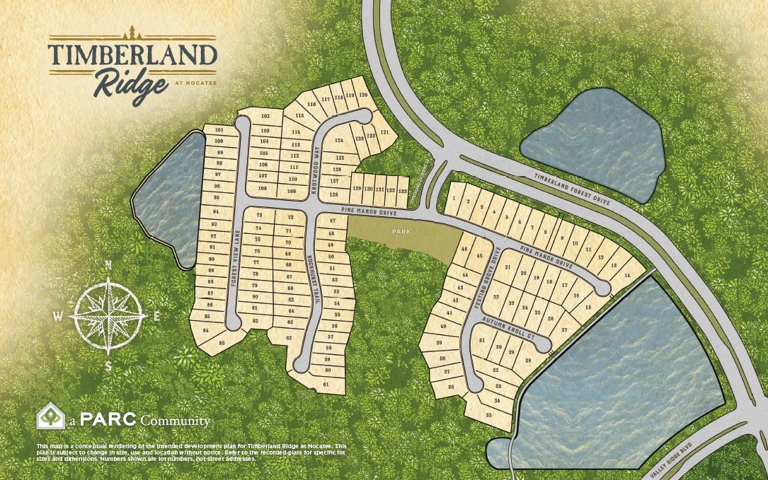 Timberland Ridge will consist of 133 homes in the northwest corner of Nocatee.