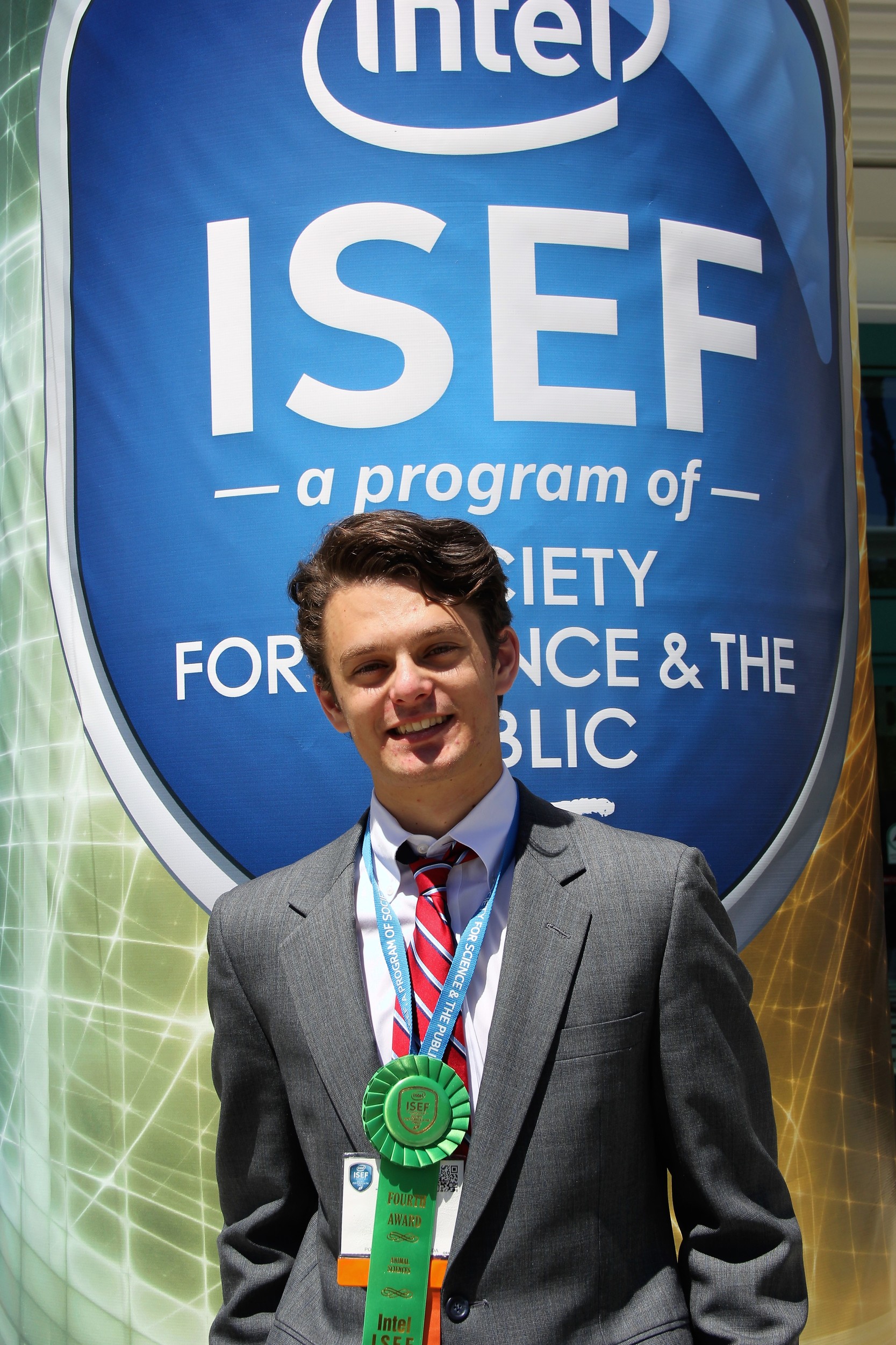 James Staman took fourth place at the Intel International Science and Engineering Fair in Los Angeles in May.