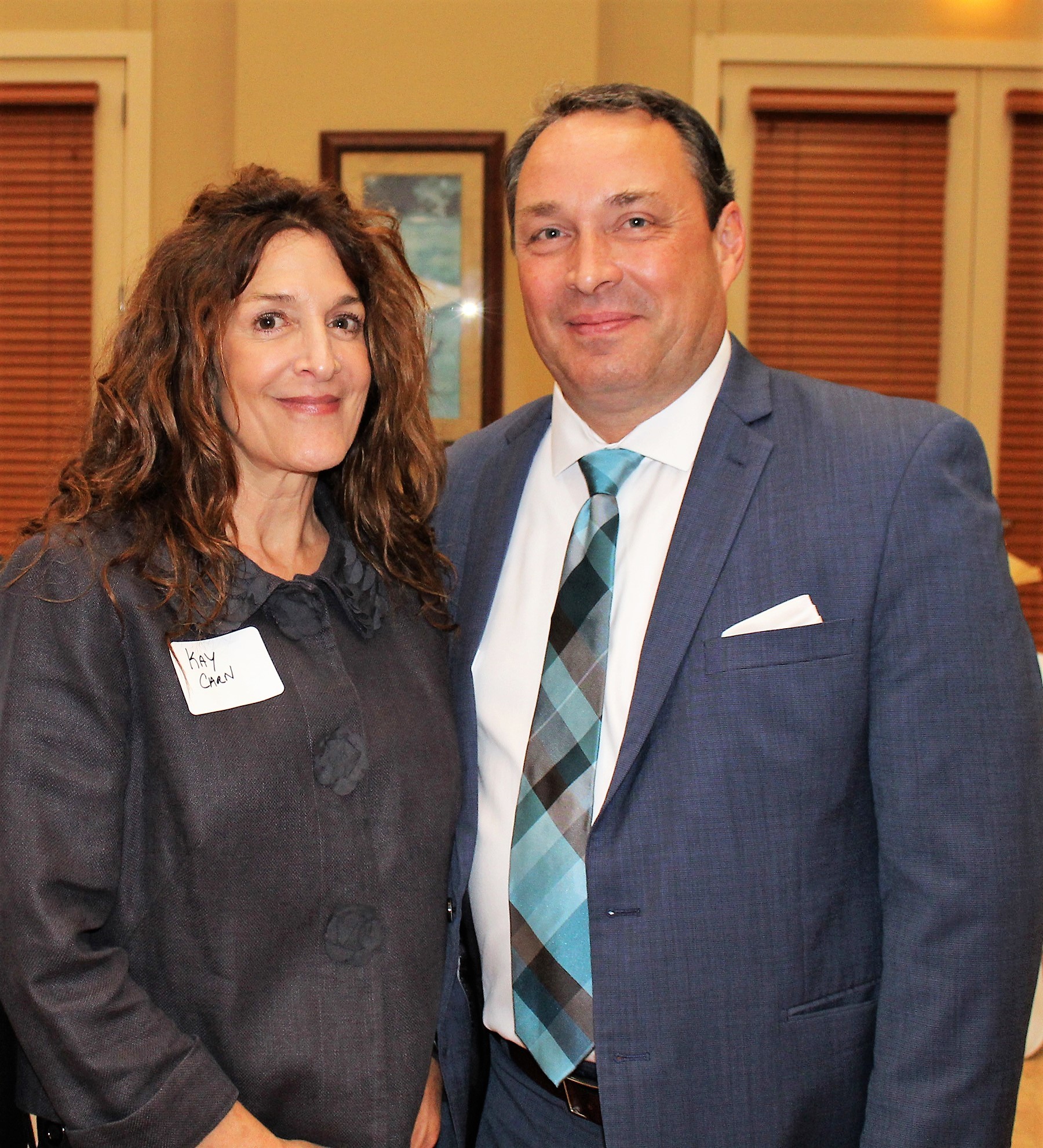 Kay and Steve Carn at the St. Johns County Chamber of Commerce Member Appreciation Awards. Carn accepted the Jeff Jenkins Community Service Award on behalf of Advanced Disposal.