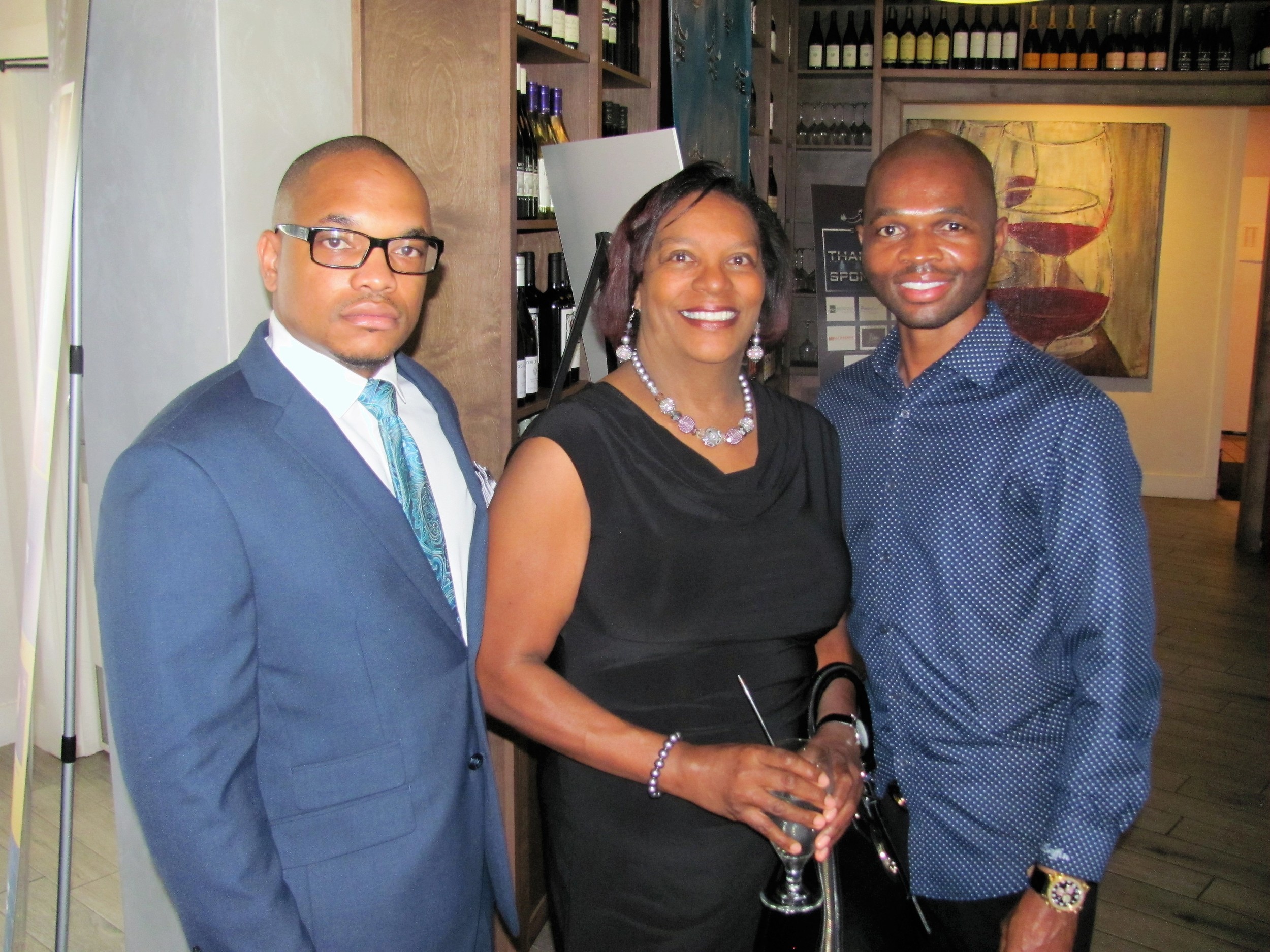 Howard Edwards, Pam Denson and Cedric Griffin