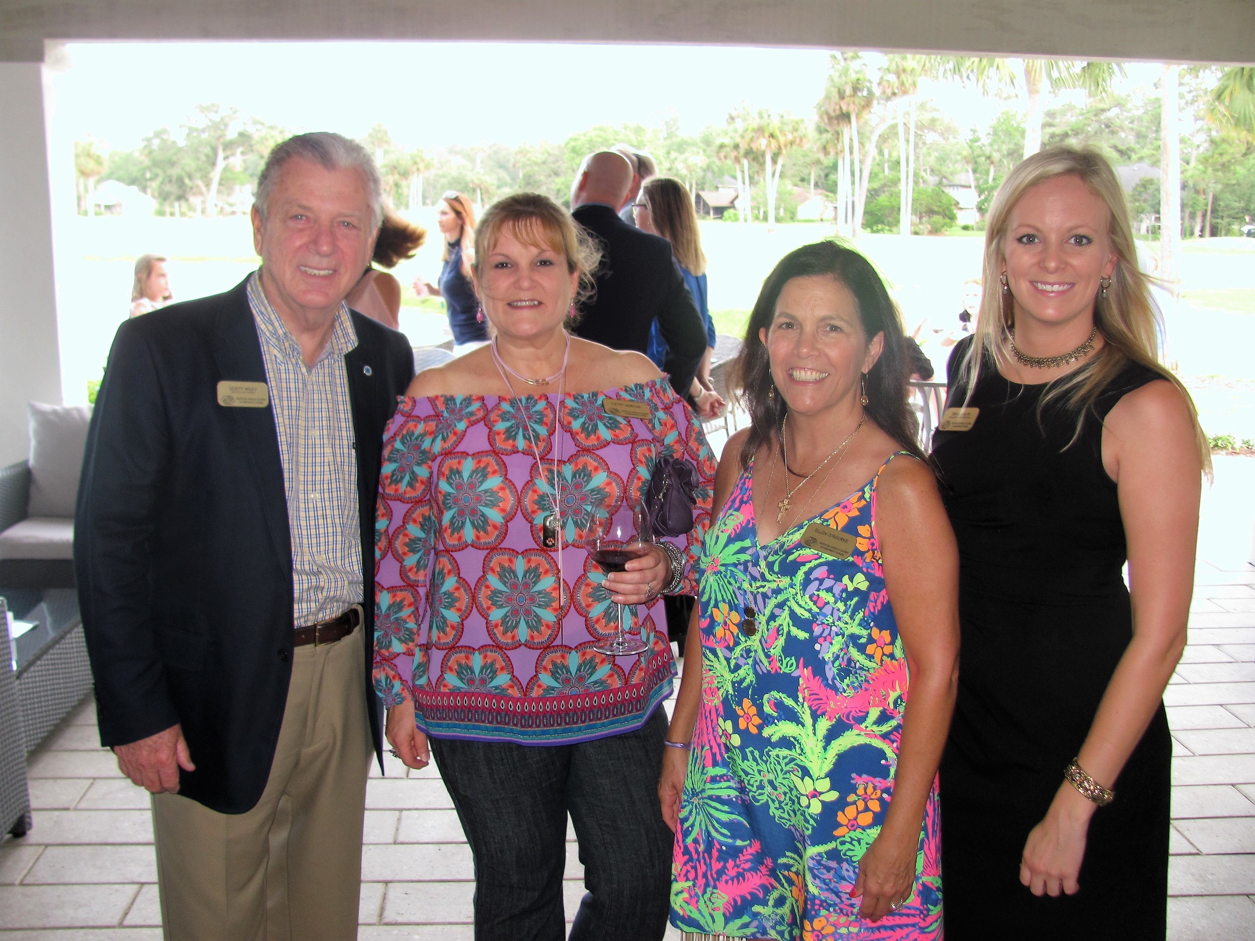 Scott Wiley, Cathy Marcum, Ellen O’Rourke and Erin Outlaw of the Beaches Boys and Girls Beaches Club