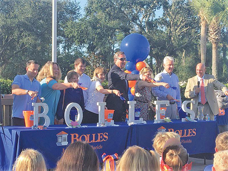 The Bolles Lower School in Ponte Vedra Beach celebrates the groundbreaking of its new multipurpose facility, to be completed spring 2018.