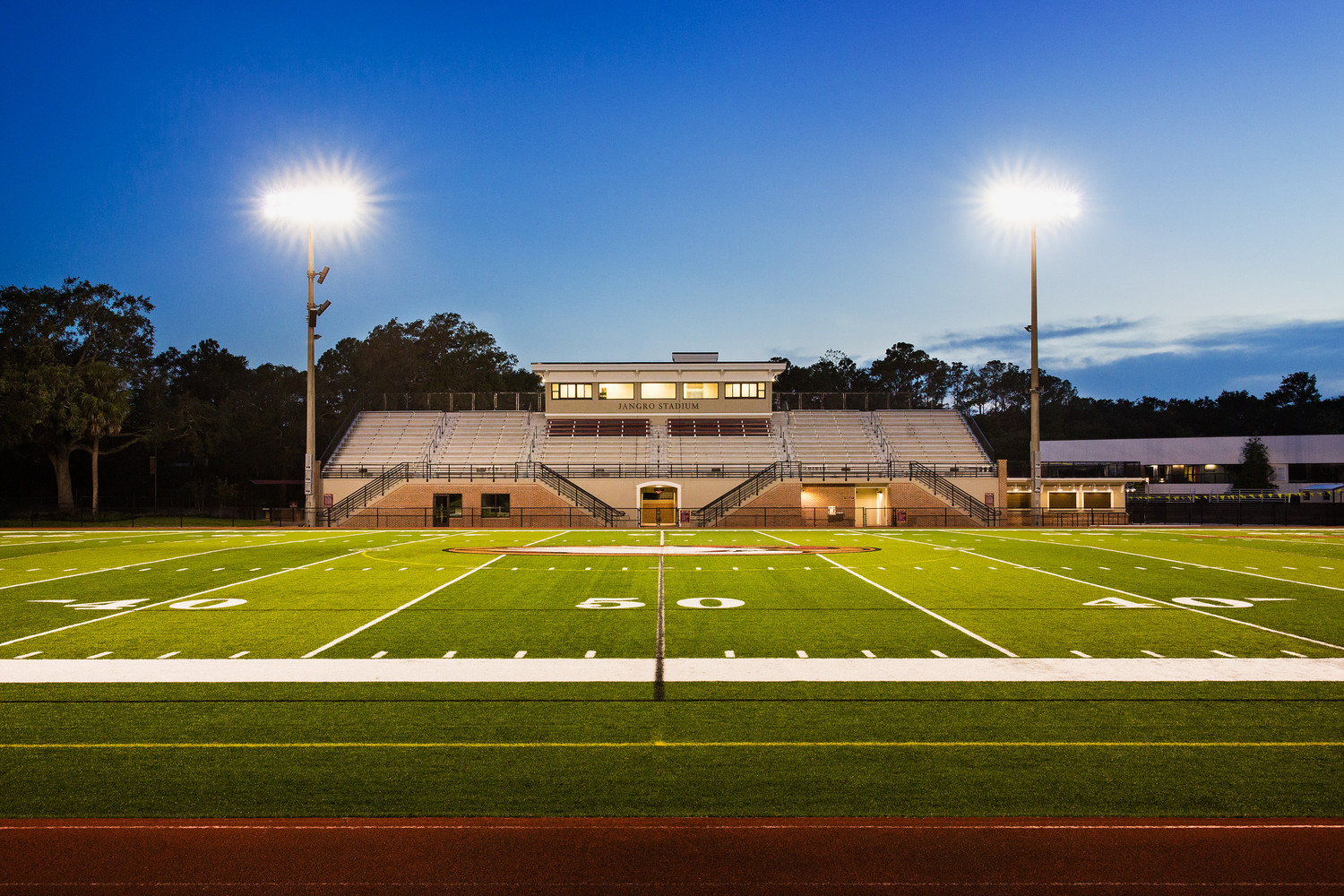 The newly renovated football stadium at Episcopal School of Jacksonville, Jangro Stadium, was named in honor of Ponte Vedra Beach residents Susan and Joe Jangro.