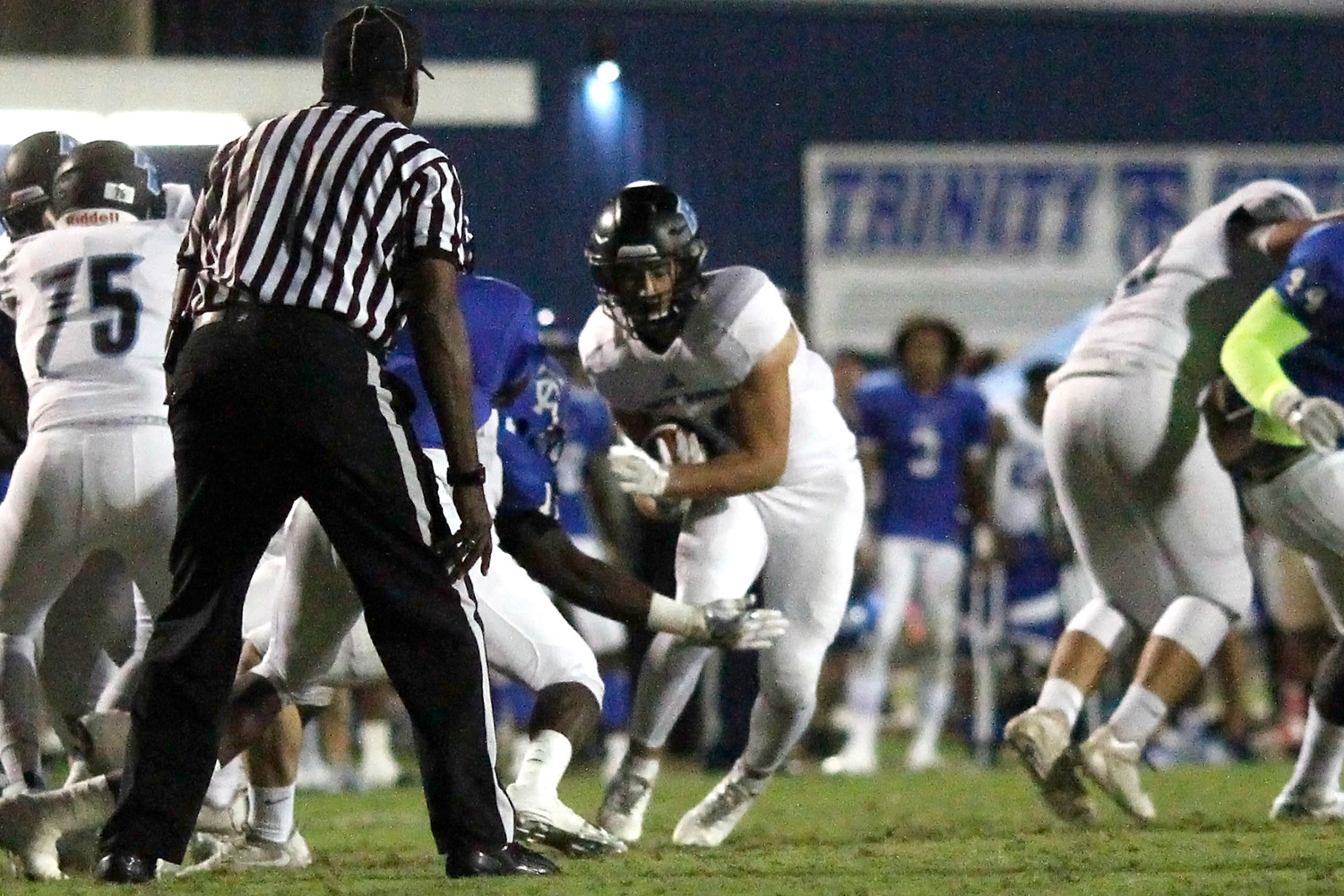 Collin Magill picks up some tough yards for the Sharks.