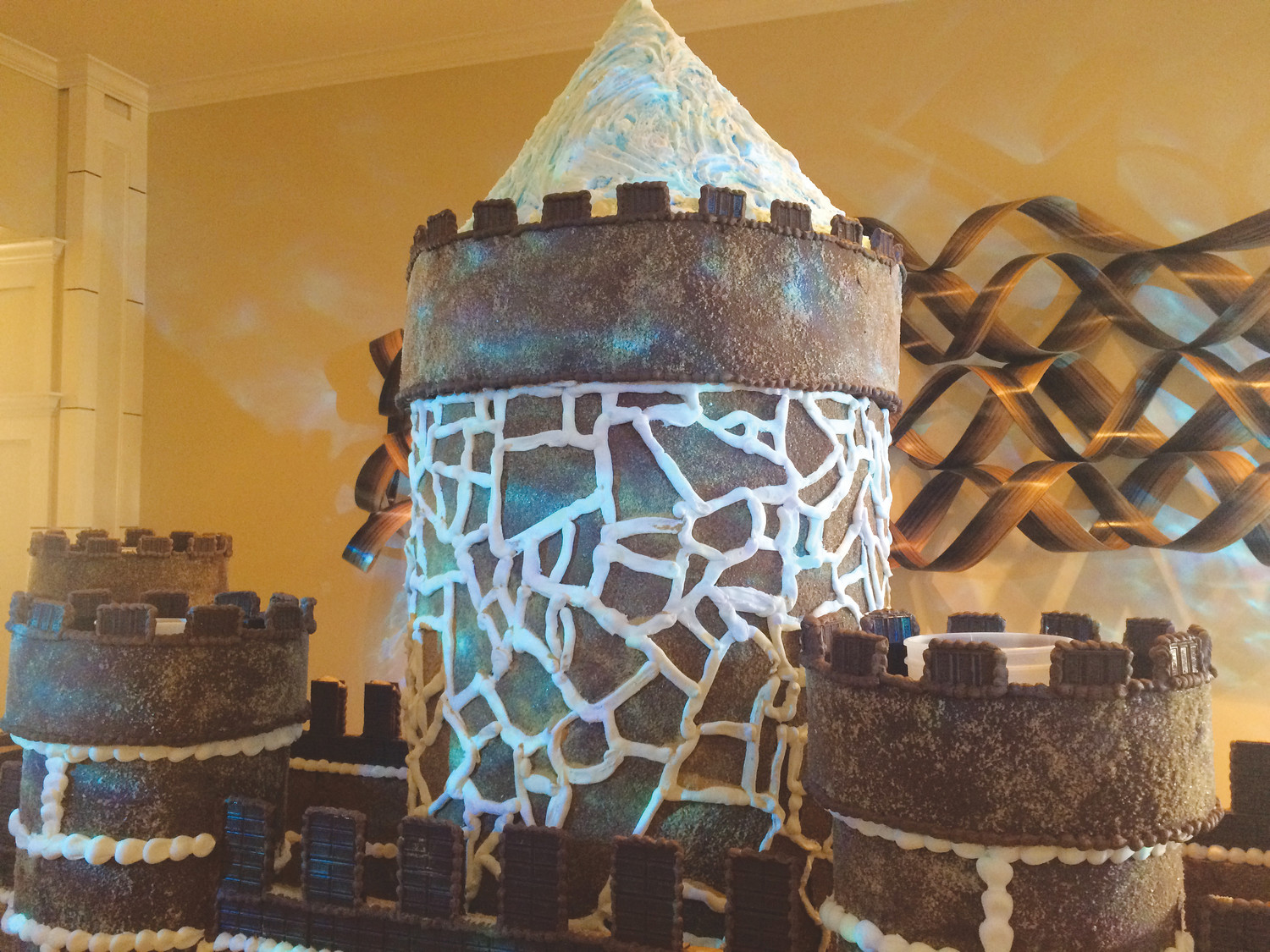 The gingerbread castle stands on full display at One Ocean Resort & Spa.