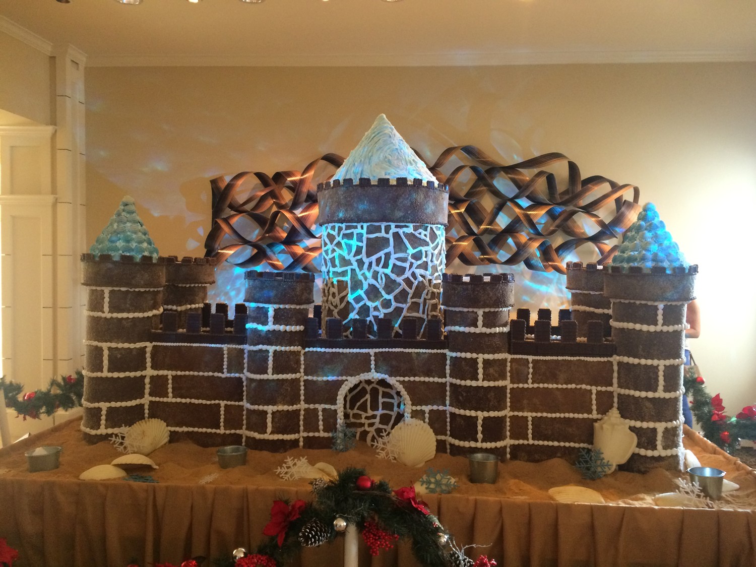 The gingerbread castle is unveiled Dec. 4 at One Ocean Resort & Spa.