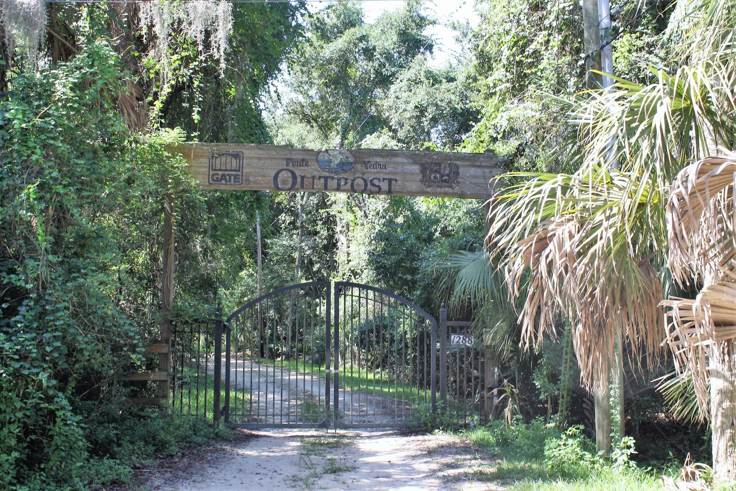 The Outpost property is located at the end of Neck Road and adjacent to the GTM Research Reserve.