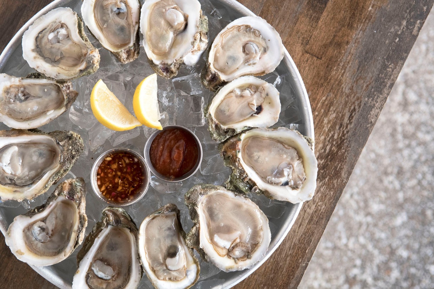 St. Augustine Seafood Company offers up fresh oysters from the Gulf Coast and other locales.