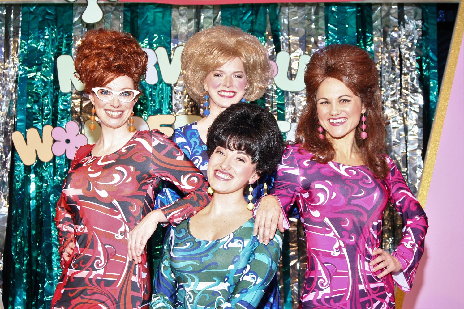 The Alhambra production of “The Marvelous Wonderettes” stars (from top left) Erica Lustig as Missy Miller, Lindsay Nantz as Suzy Simpson, Juliana Davis as Cindy Lou Huffington and Kayla Thomas (bottom) as Betty Jean Reynolds.