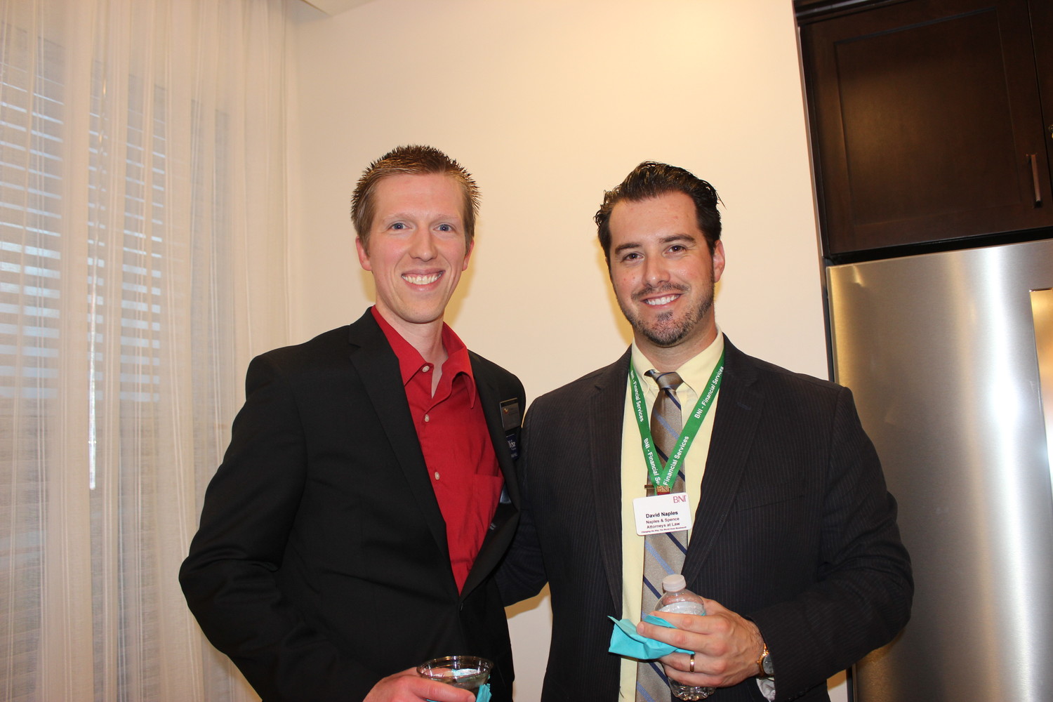 Josh Hull and David Naples at the Chamber “After Hours” event