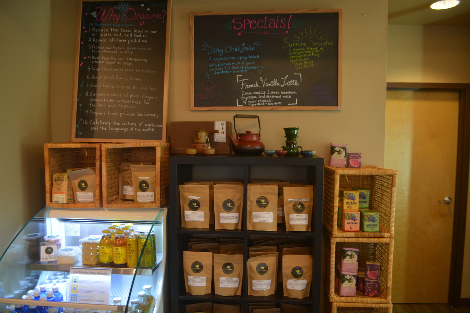 The organic products sold at House of Leaf & Bean